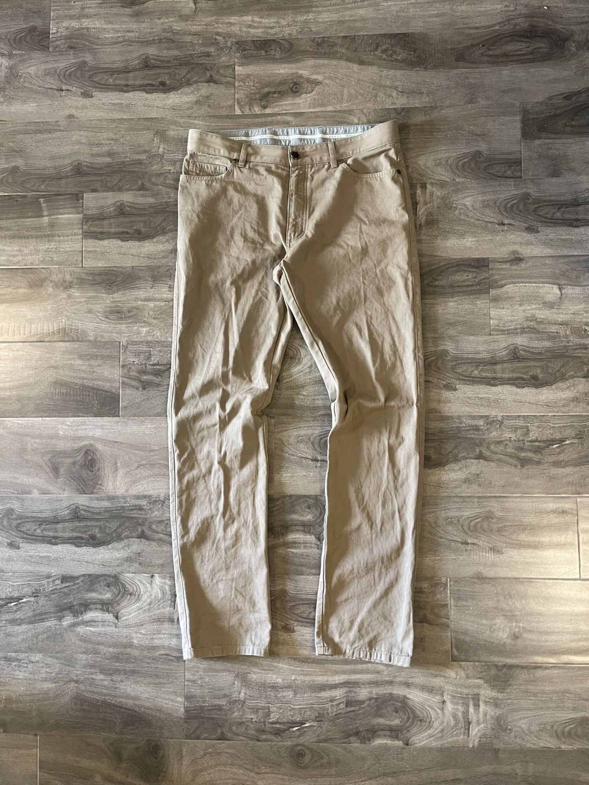 Ermenegildo Zegna Zegna Beige Khaki Casual Pants Size US 36 / EU 52 - 1 Thumbnail