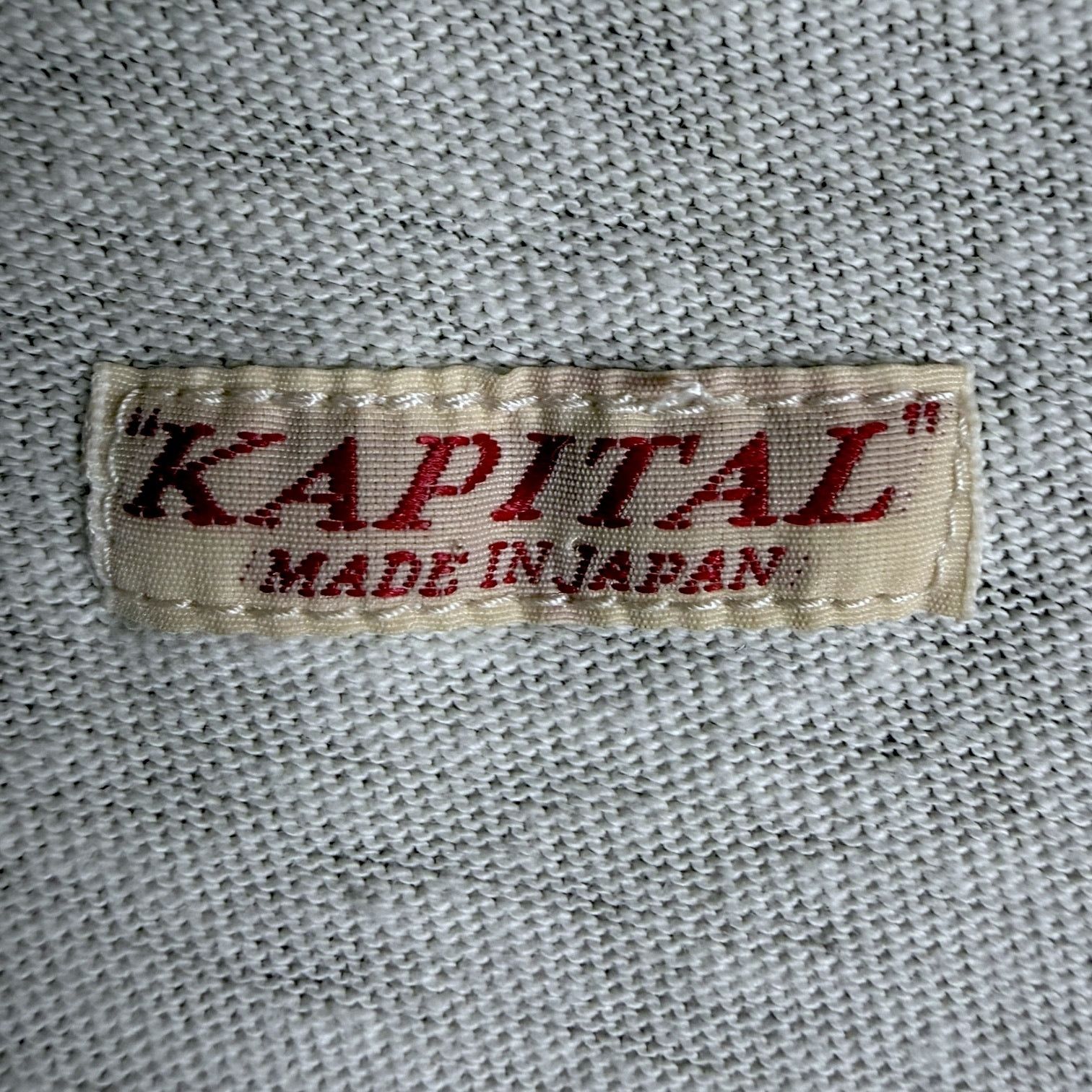 Kapital Men's Kapital Japan Asymmetrical Pocket Cotton Logo T Small Size US S / EU 44-46 / 1 - 5 Thumbnail