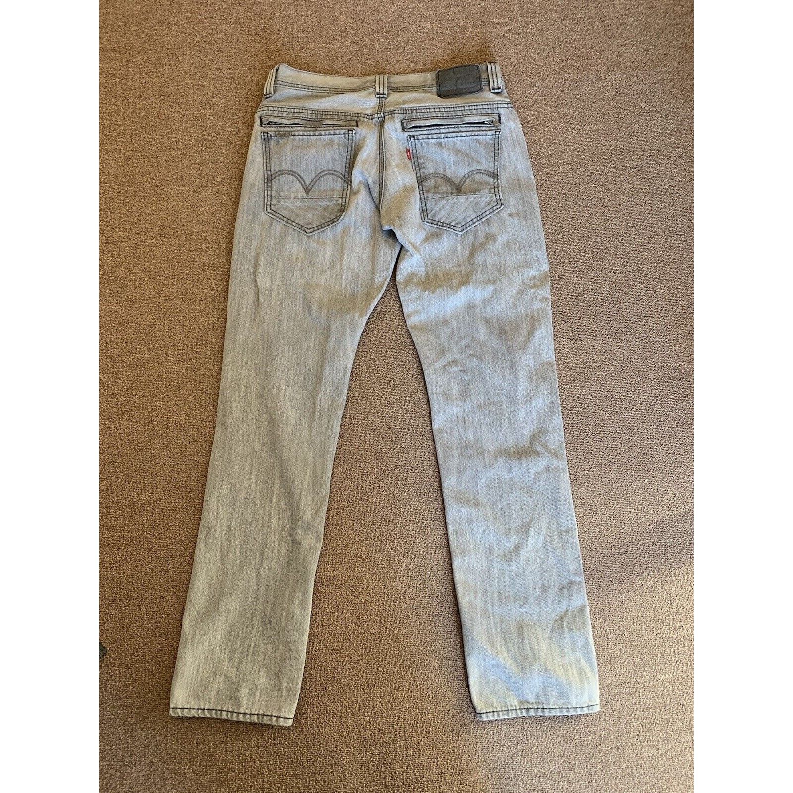 Levi's Levis 511 Jeans Men's 32X32 Gray Straight Leg Faded Wash Size US 32 / EU 48 - 2 Thumbnail