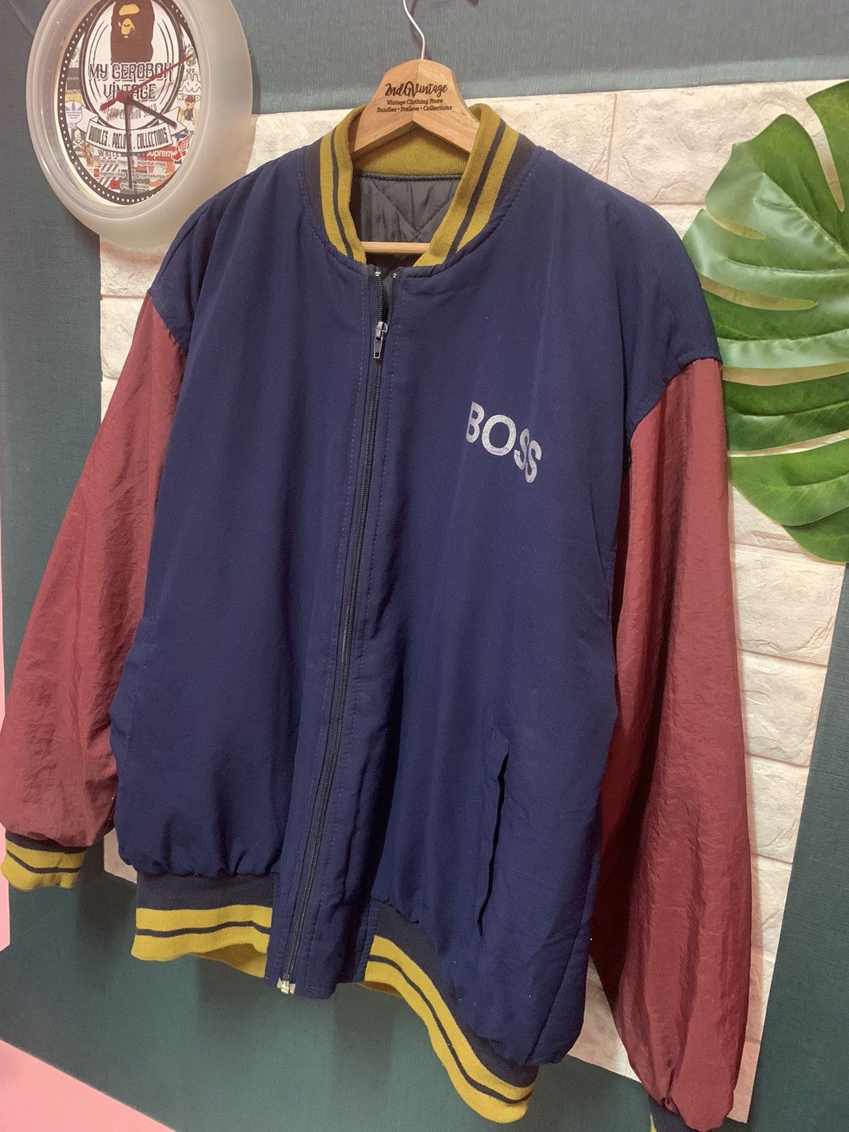 Japanese Brand × Vintage RARE!! Bomber Jacket SUNTORY CODDEE BOSS Size US L / EU 52-54 / 3 - 3 Thumbnail