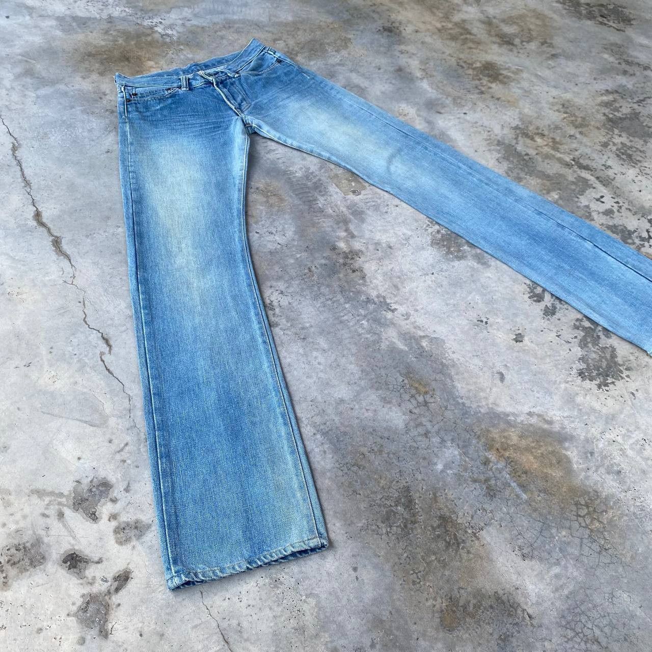 Blue Blue Japan VINTAGE RNA JAPAN SLANG SELVEDGED BLUEWASH W27X32 Size US 27 - 11 Thumbnail