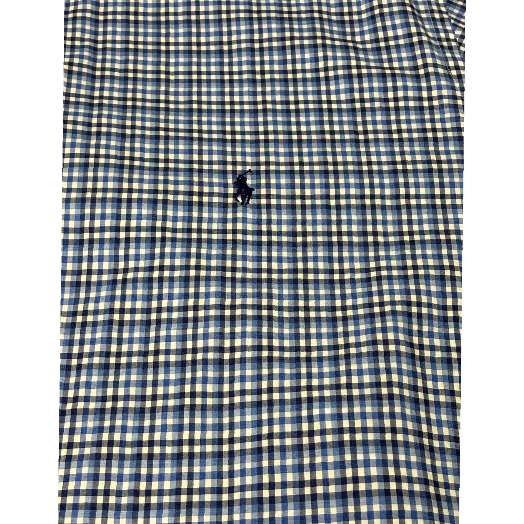 Polo Ralph Lauren Polo Ralph Lauren Mens 4XLT Blue Gingham Plaid Cotton Stretch Button Down Shirt Size US XXL / EU 58 / 5 - 2 Thumbnail