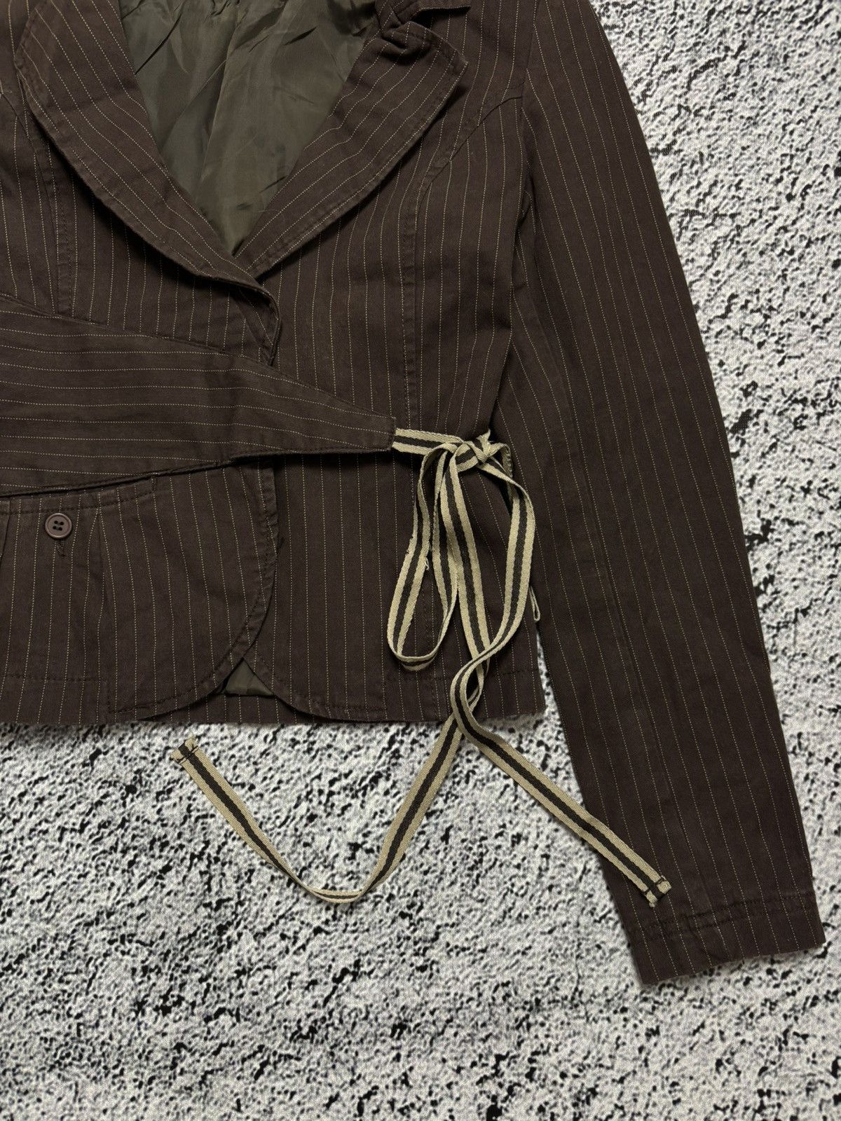 Japanese Brand × Vintage Vintage asymmetrical laced jacket 90s style japanese style Size S / US 4 / IT 40 - 4 Thumbnail