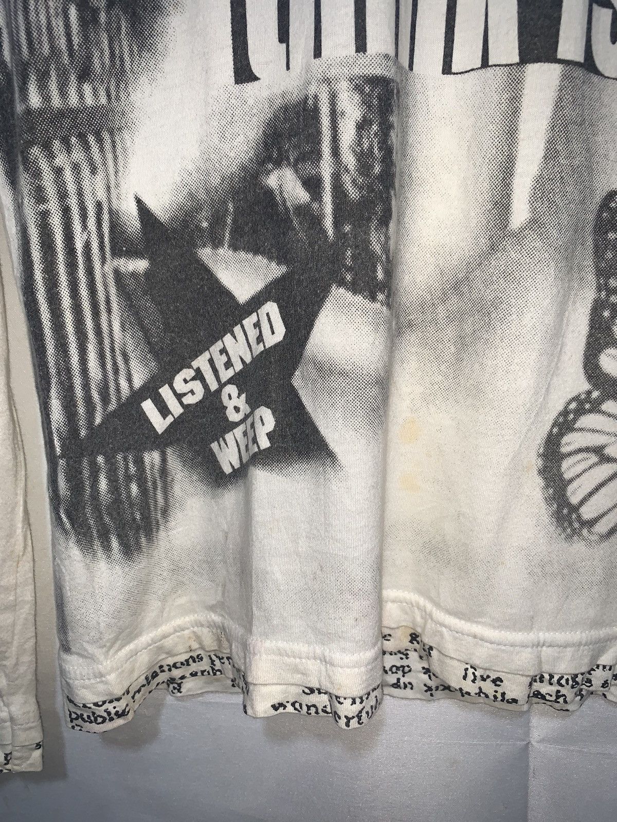 Beauty Beast Y2k Detective struct ROCK poem double layer longsleeve Size US M / EU 48-50 / 2 - 3 Thumbnail
