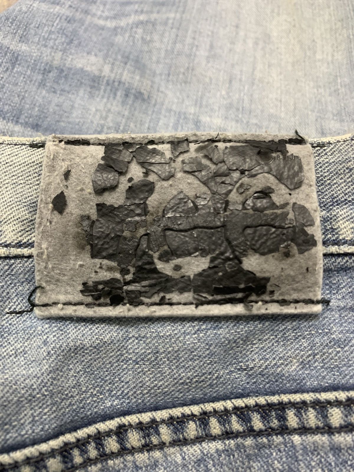 Japanese Brand Vintage Lee Rusty Distressed Regular Straight Jeans Size US 32 / EU 48 - 12 Thumbnail