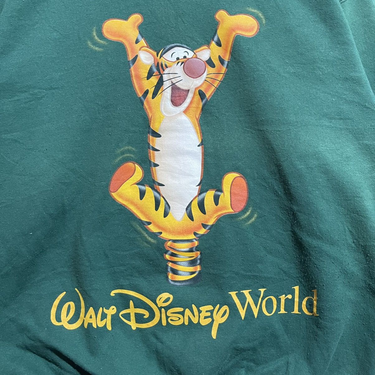 Disney Vintage 90s Walt Disney World Tigger Sweatshirt – Green Size US L / EU 52-54 / 3 - 3 Thumbnail
