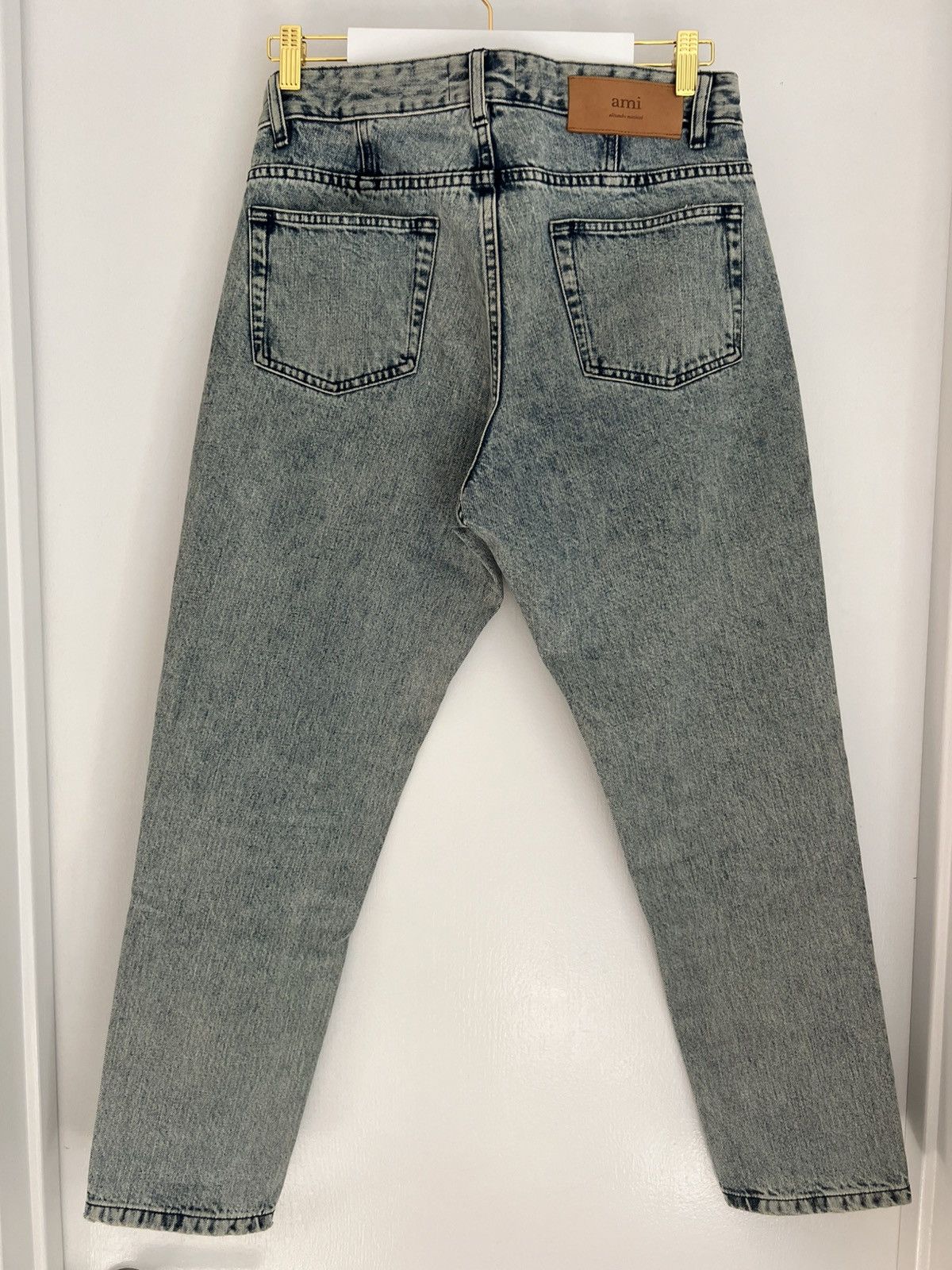 AMI AMI Tapered Fit Jeans - Vintage Bleached Size US 27 - 2 Thumbnail
