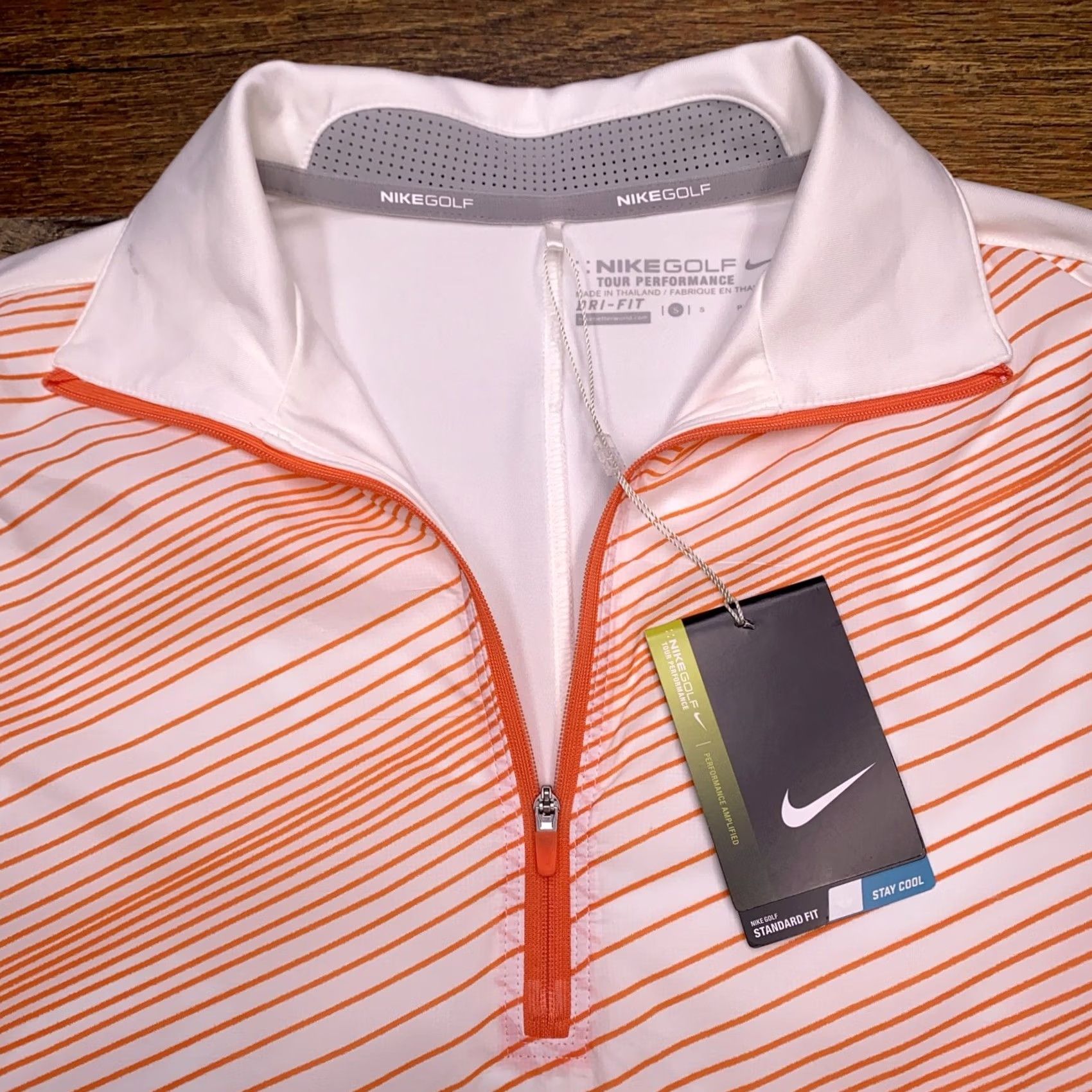 Nike Nike Golf Tour Performance Polo Shirt Womens Small White 1/4 Zip Stretch NEW Size S / US 4 / IT 40 - 3 Thumbnail