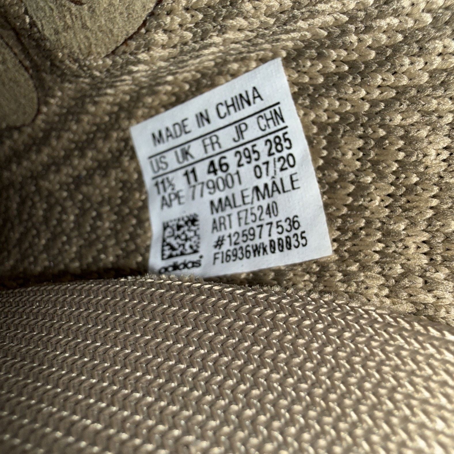 Adidas Size 11.5 - Yeezy Boost 350 V2 Sand Taupe Lightly Stepped In Size US 11.5 / EU 44-45 - 8 Thumbnail