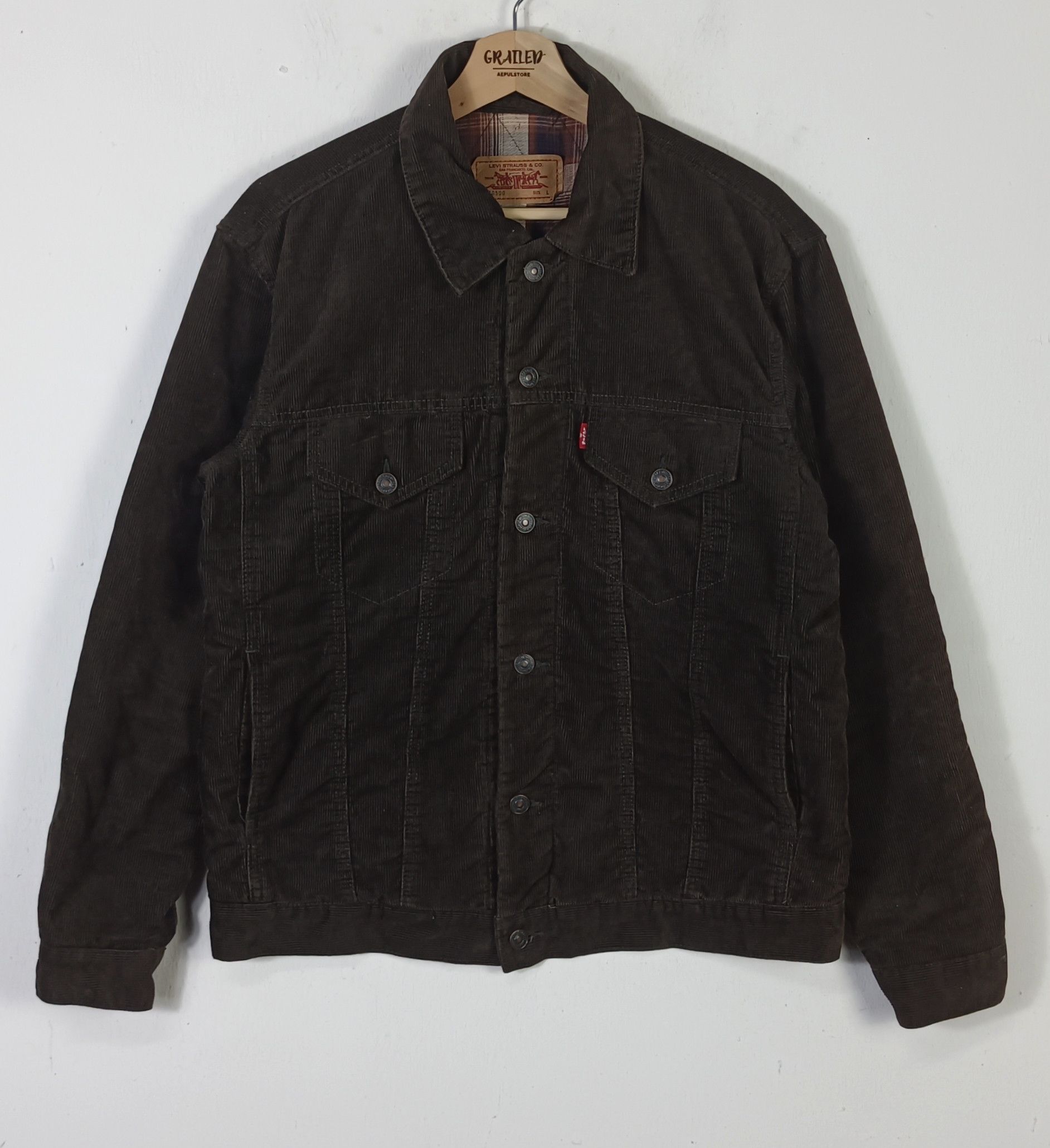 Levi's Levi's Corduroy Men Jacket Size US L / EU 52-54 / 3 - 2 Thumbnail