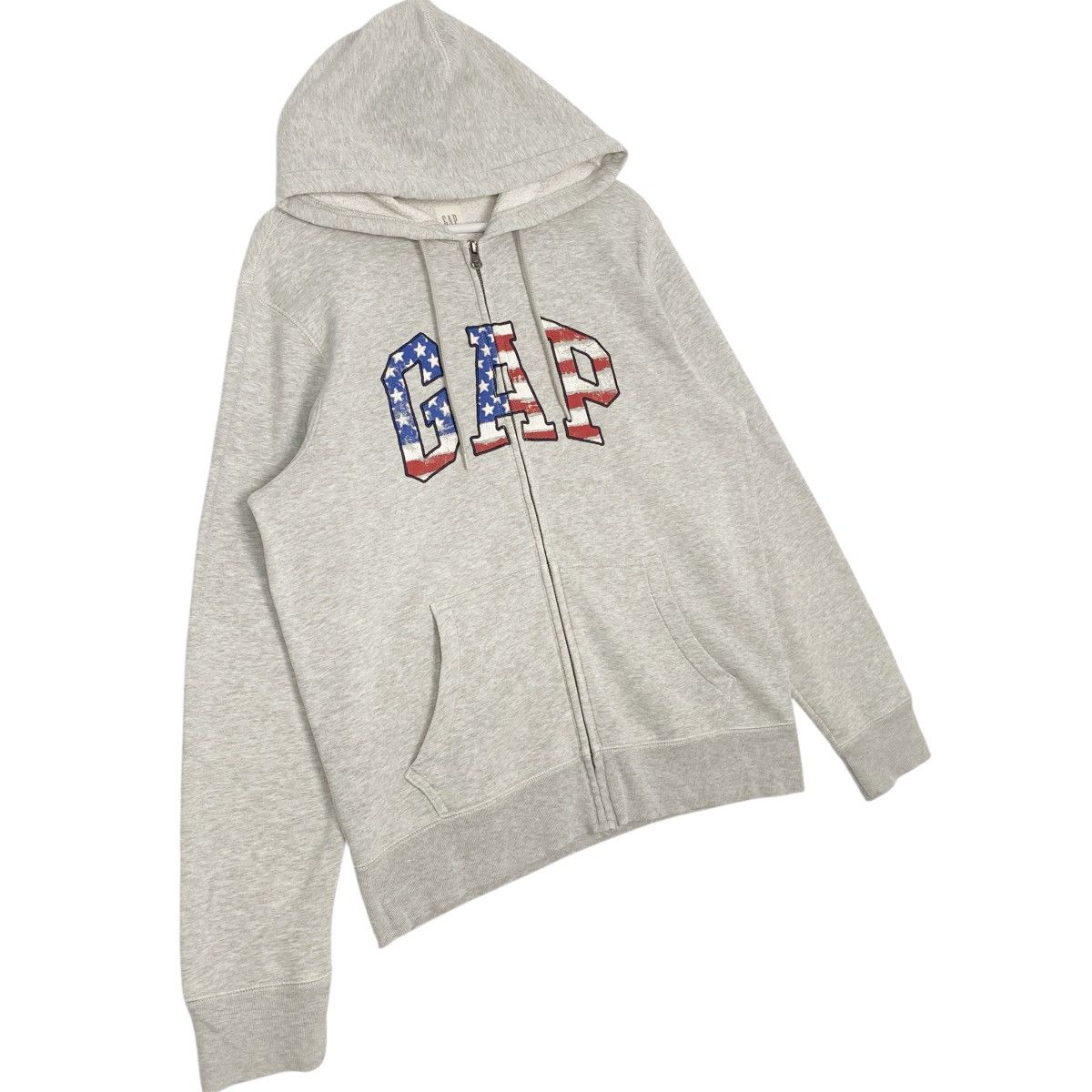 Vintage Vintage GAP Hoodie Sweater Big Logo Gray Pullover Jumper SzM Size US L / EU 52-54 / 3 - 3 Thumbnail