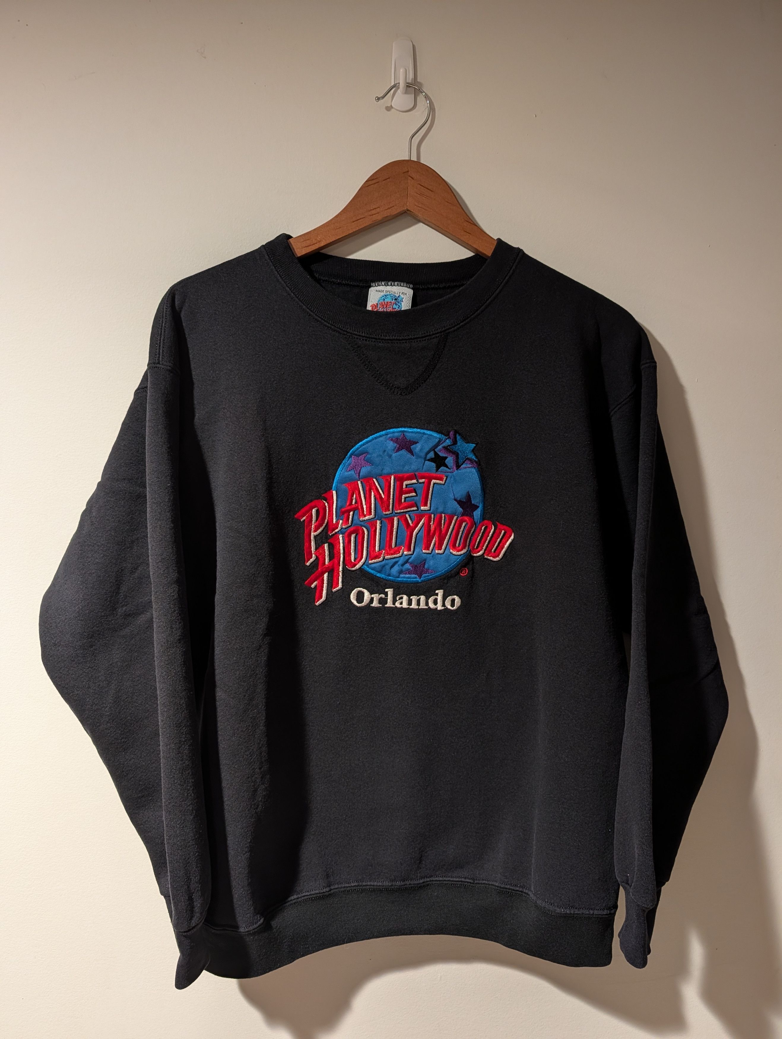 Planet Hollywood Vintage 90s Planet Hollywood Orlando Sweatshirt Embroidered Size US L / EU 52-54 / 3 - 1 Thumbnail