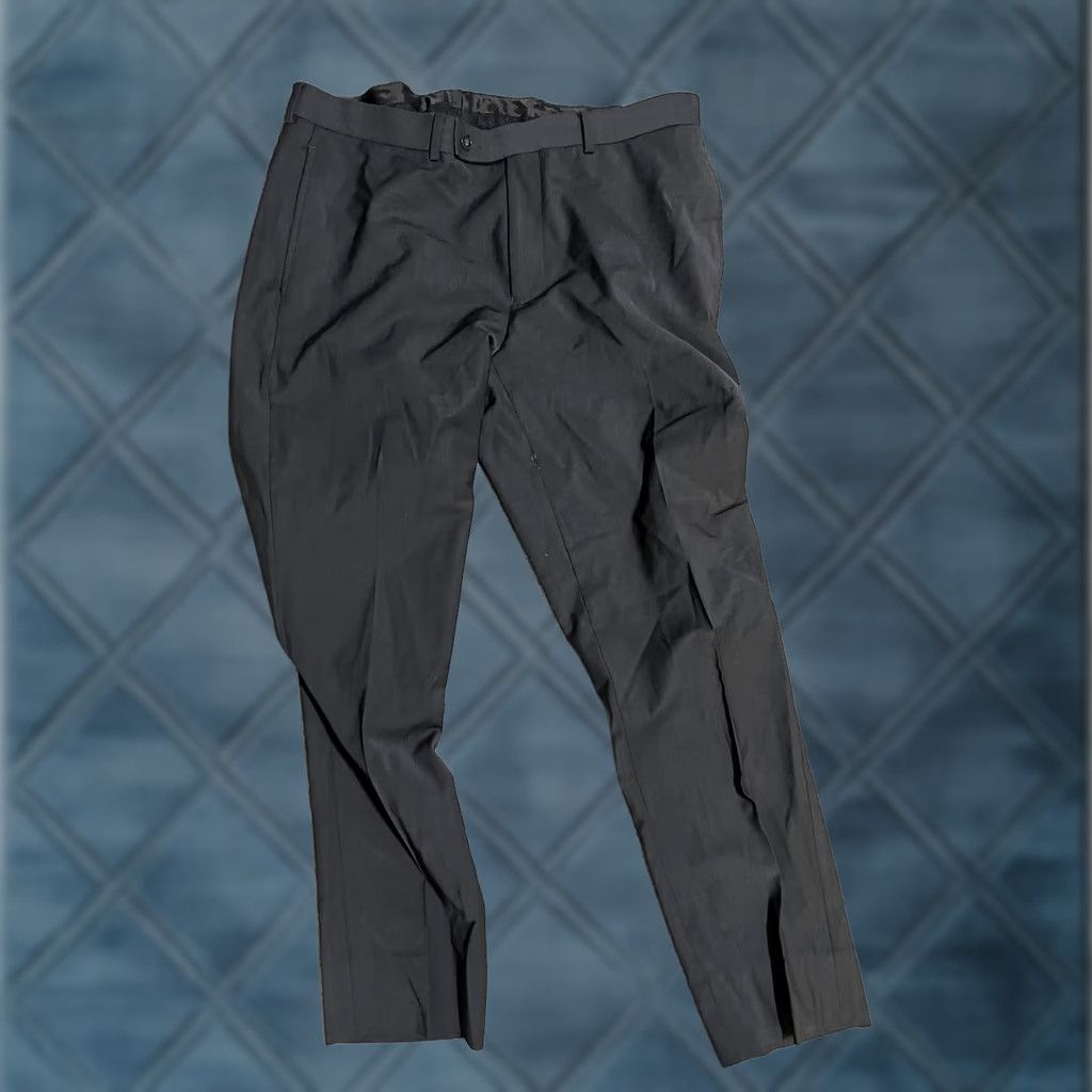 Calvin Klein Calvin Klein Dress Pants Mens 34x30 Wool Gray Flat Front Size US 34 / EU 50 - 1 Thumbnail