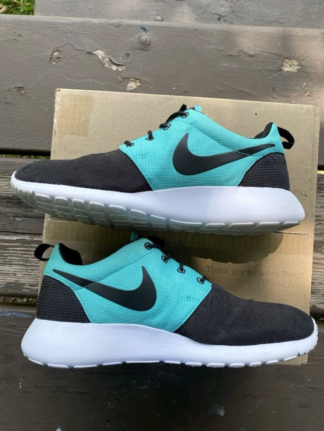 Nike Nike Roshe Run Light Turquoise 511881025 Size 7.5 Men Size US 7.5 / EU 40-41 - 4 Thumbnail