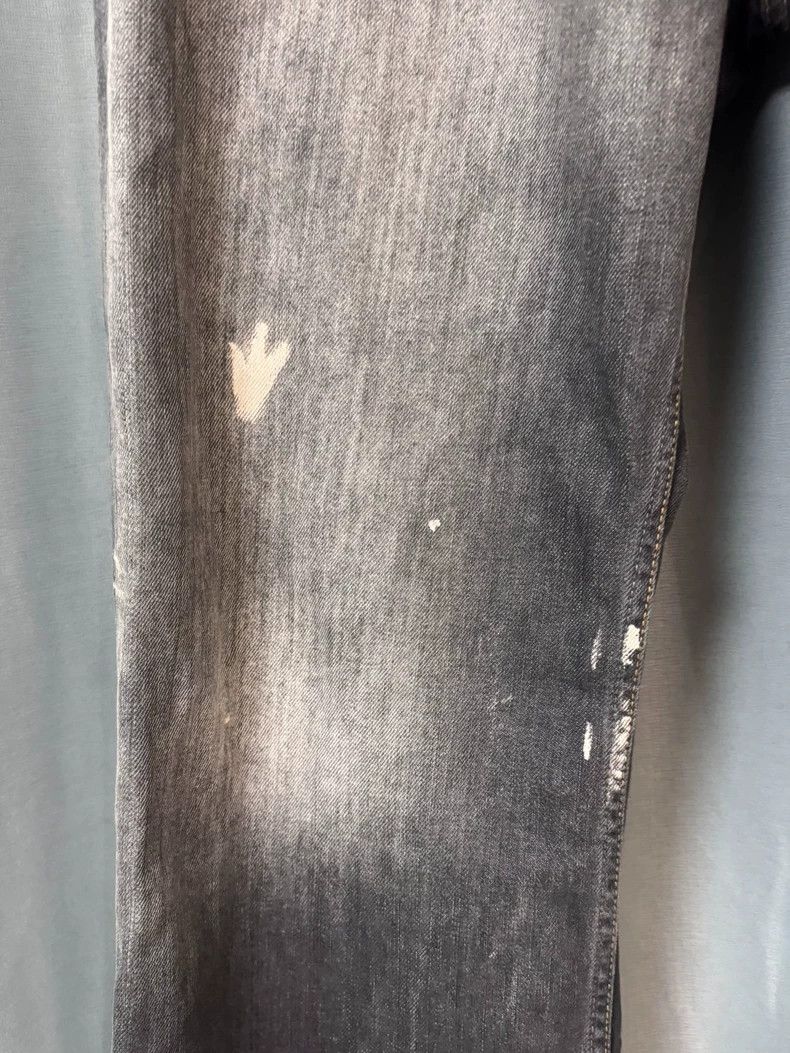 Acne Studios Acne Studios Splashed ink stained black wide-leg jeans Size US 32 / EU 48 - 6 Thumbnail