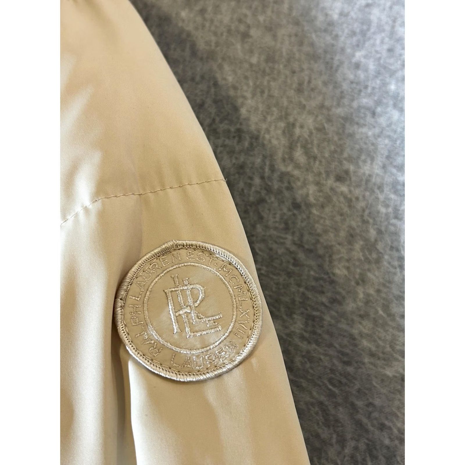 Ralph Lauren Lauren Ralph Womens Medium Down Puffer Long Coat Beige Size M / US 6-8 / IT 42-44 - 3 Thumbnail