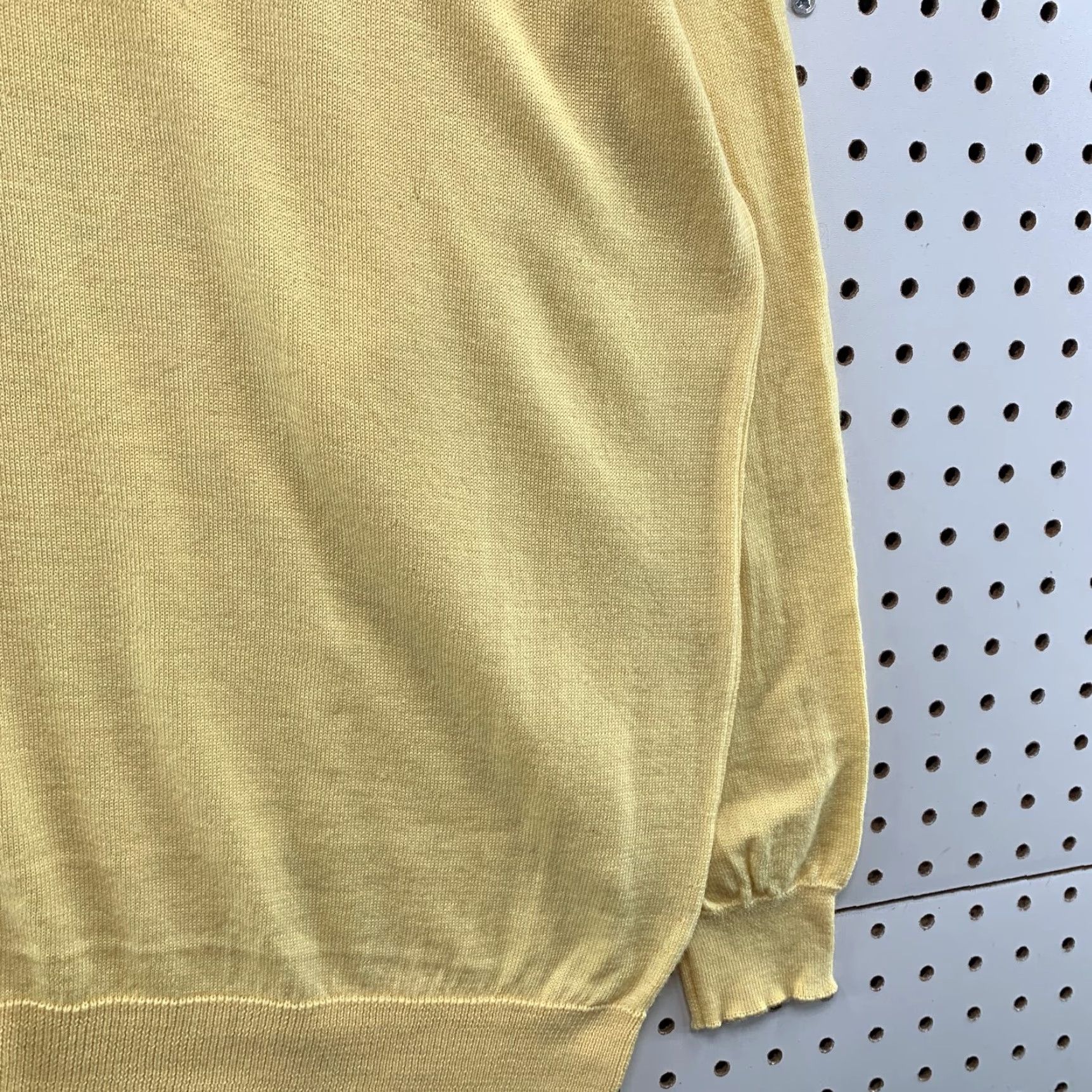 Vintage Vintage St Andrews Woollen Mill Wool Polo Sweater Mens Large Yellow Scotland Size US L / EU 52-54 / 3 - 6 Thumbnail