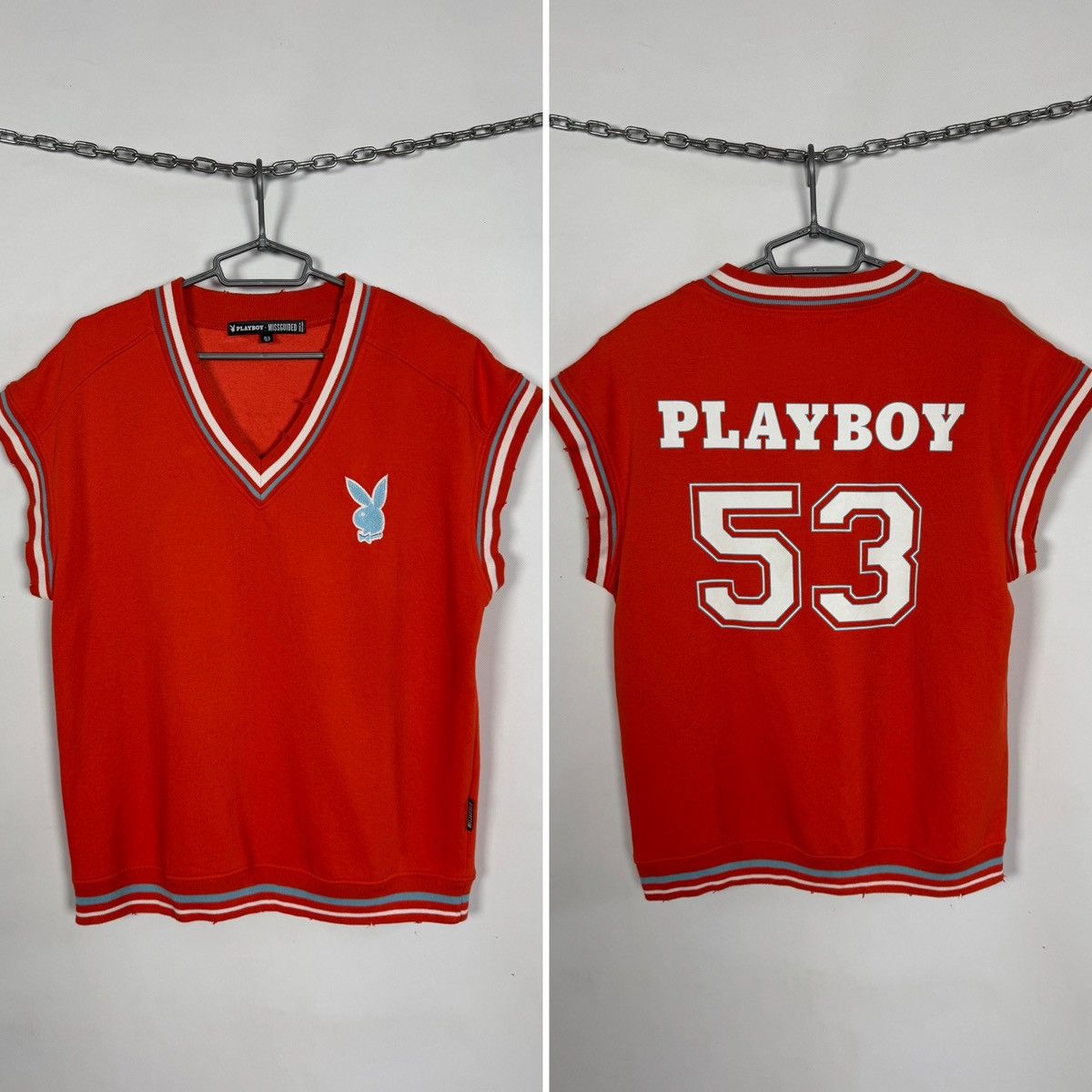 Playboy Playboy x Missguided 53 Logo Short Sleeve Sweatshirt Top Size M / US 6-8 / IT 42-44 - 1 Thumbnail