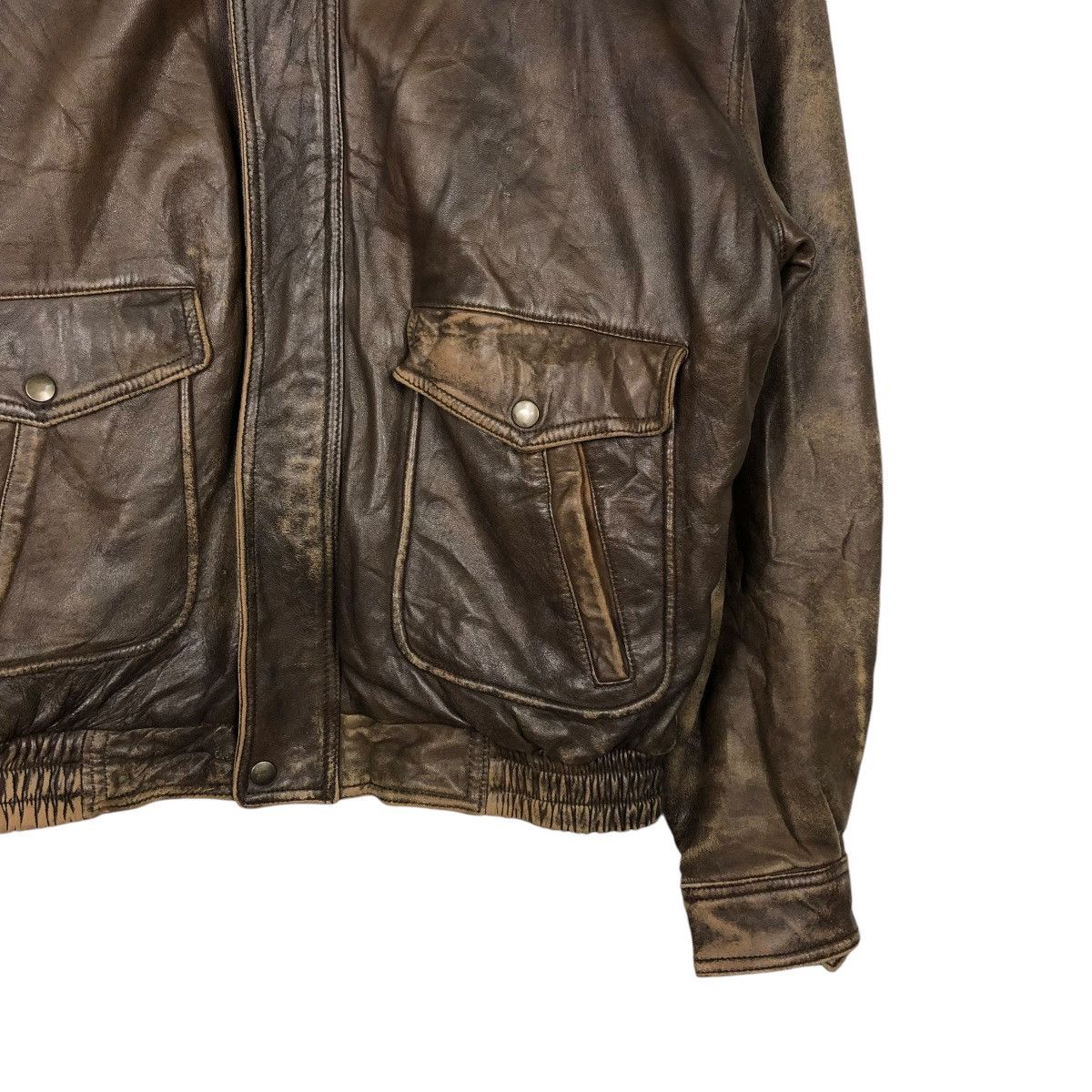 Japanese Brand VINTAGE PARACHUTE BIKER LEATHER JACKET BLANKET ISSEY MIYAKE Size US L / EU 52-54 / 3 - 7 Thumbnail