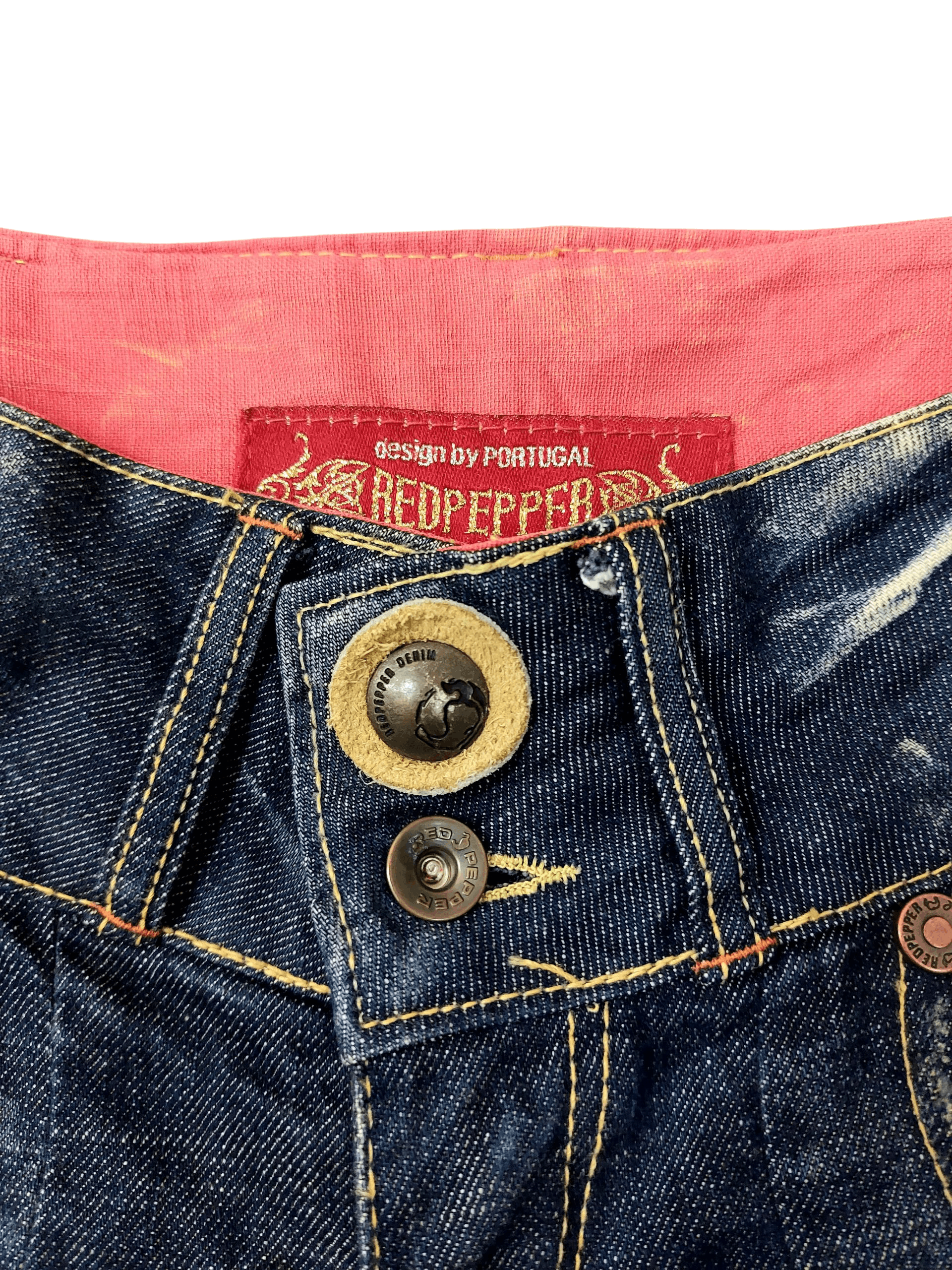 Vintage Red Pepper Punk Bootcut Unisex Low Rise Denim Size 26" / US 2 / IT 38 - 8 Thumbnail