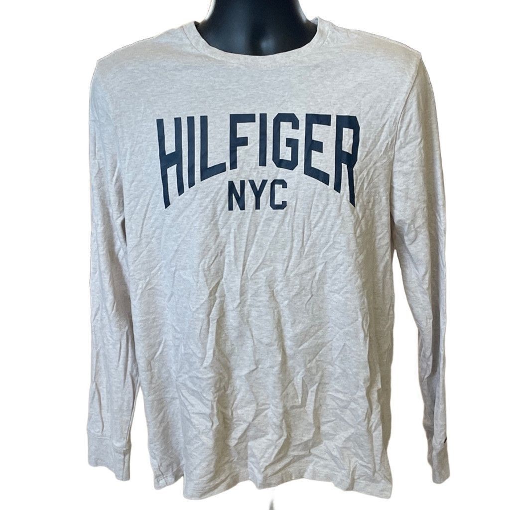 Tommy Hilfiger Men's Tommy Hilfiger Long Sleeve T-Shirt Gray L Size US L / EU 52-54 / 3 - 1 Thumbnail