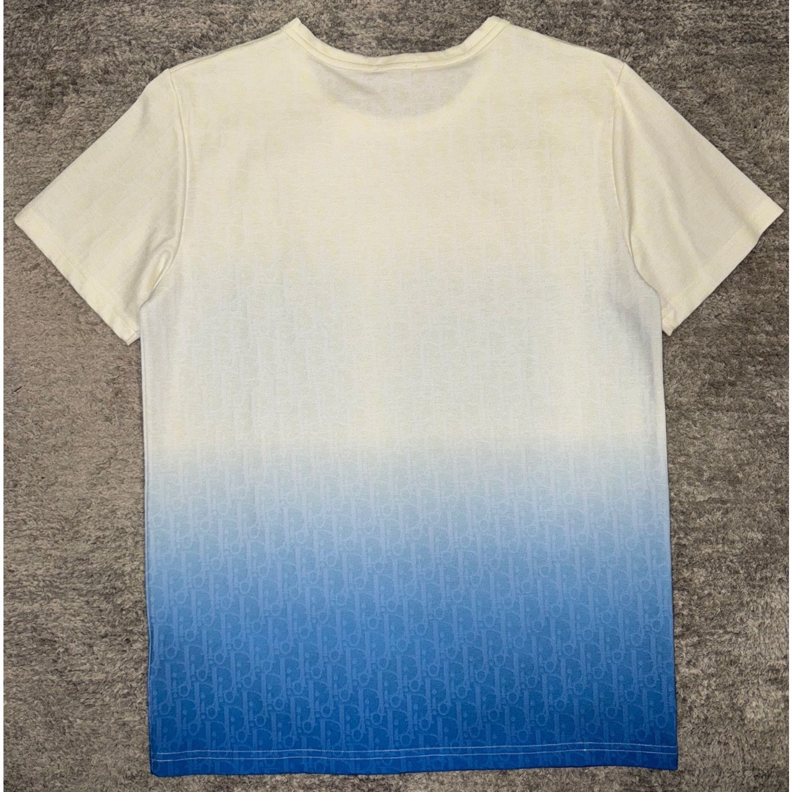 Dior Dior White Degrade Ombre Short Sleeve Shirt T-Shirt Medium Size US M / EU 48-50 / 2 - 10 Thumbnail
