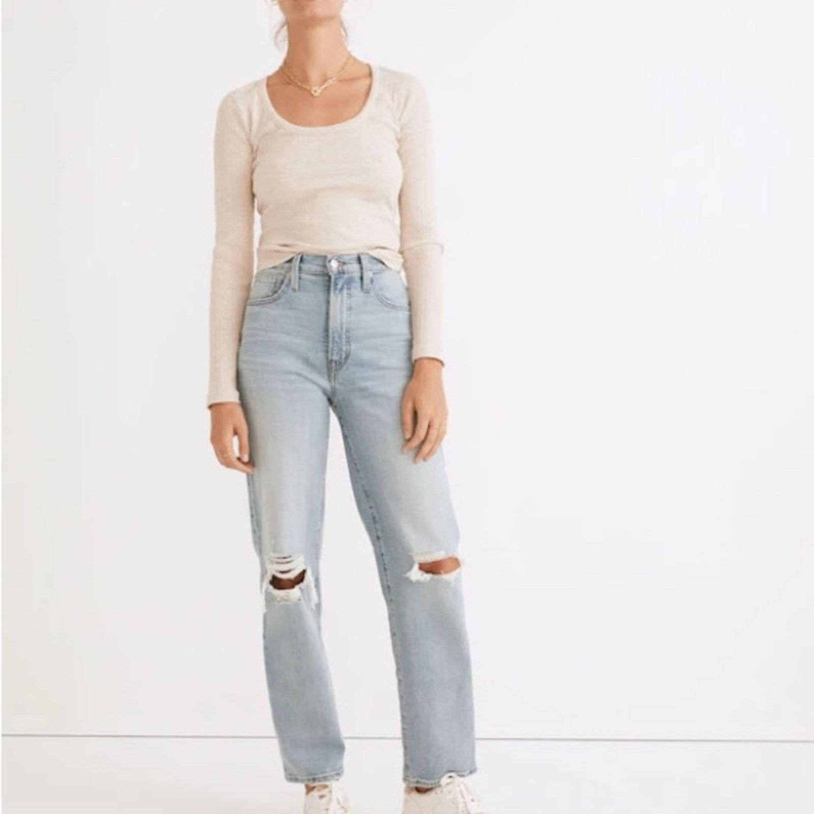 Madewell Madewell The Perfect Vintage Straight Denim Jeans Women’s 25 Size 25" / US 0 / IT 36 - 5 Thumbnail