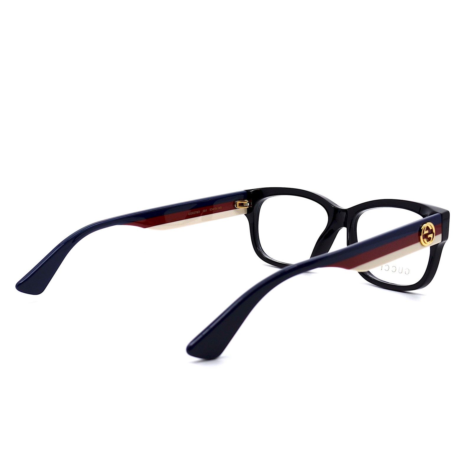 Gucci NEW GUCCI GG0278O 001 BLACK MULTICOLOR EYEGLASSES FRAME Size ONE SIZE - 7 Thumbnail