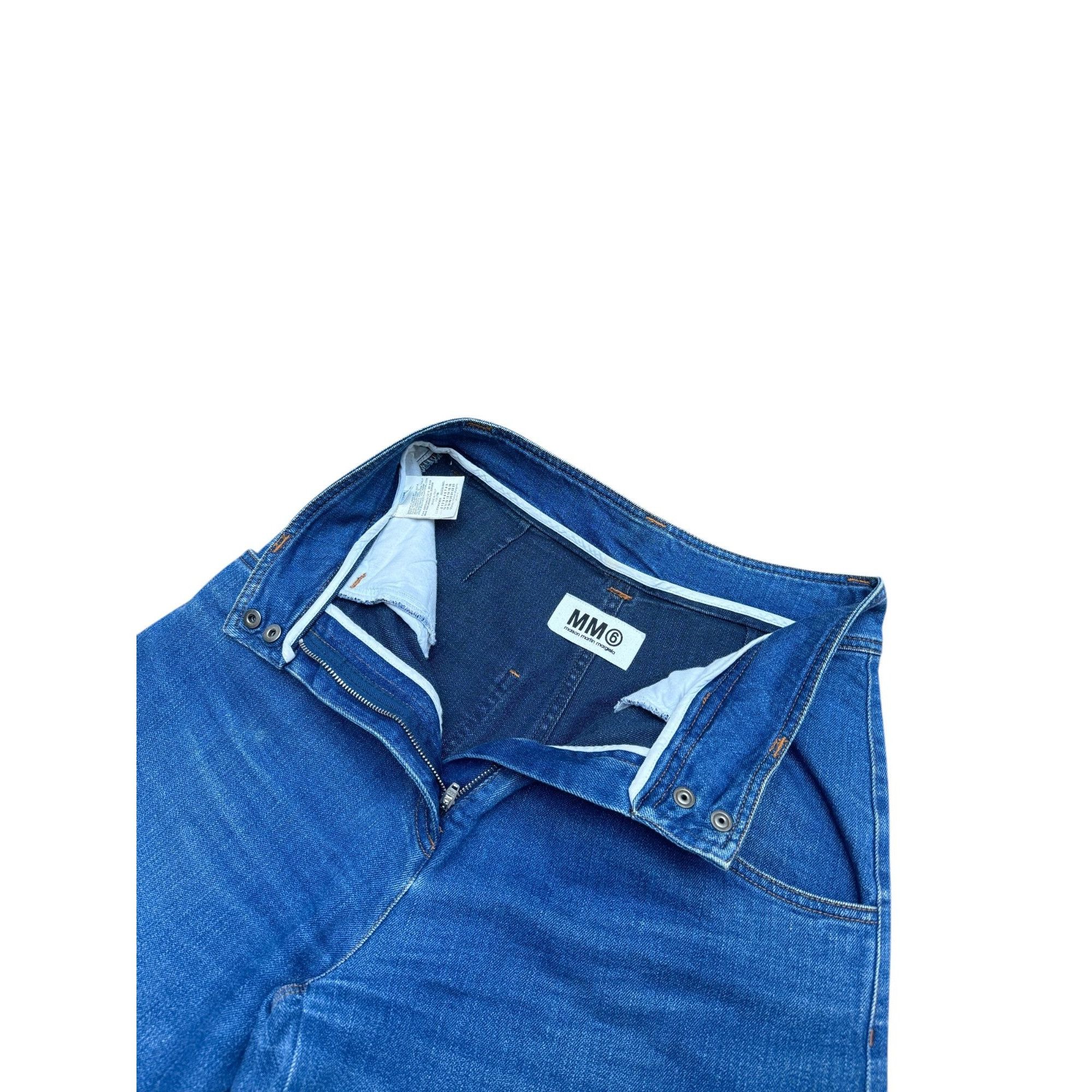 Maison Margiela Blue High Waist Denim Pants Size 27" / US 4 / IT 40 - 3 Thumbnail