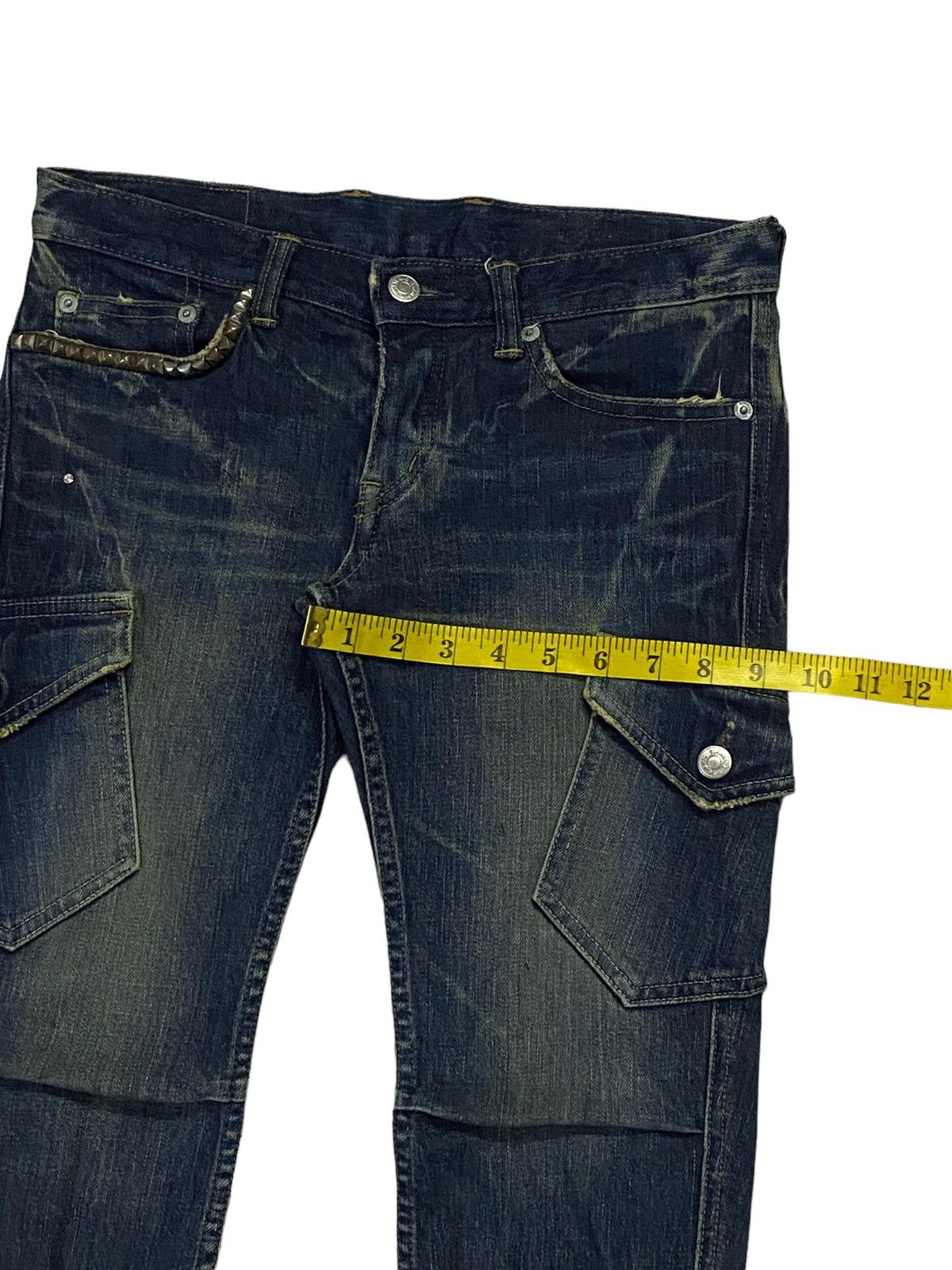 Hysteric Glamour Hysteric Glamour Strechable 3 Quarters Cargo Jeans Size 28" / US 6 / IT 42 - 8 Thumbnail