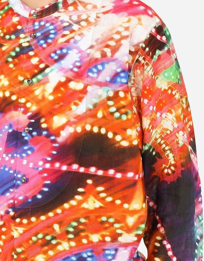 Dolce & Gabbana o1y0125 Linen Shirt in Multicolor Size US XL / EU 56 / 4 - 3 Thumbnail