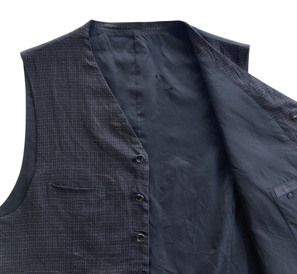 Comme des Garcons Homme AD1997 CDG Homme Plaid Waist Vest Size US M / EU 48-50 / 2 - 6 Thumbnail