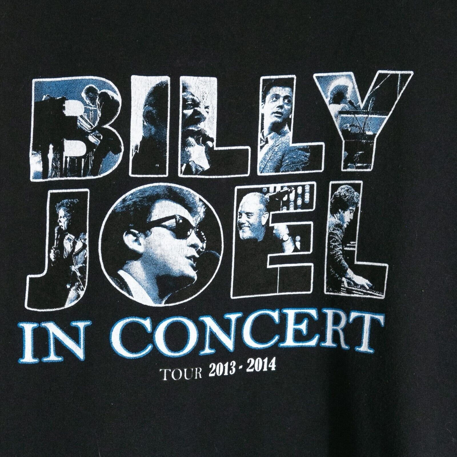 Vintage Billy Joel in Concert T Shirt XL Distressed 2014 Tour Black Size US XL / EU 56 / 4 - 3 Thumbnail