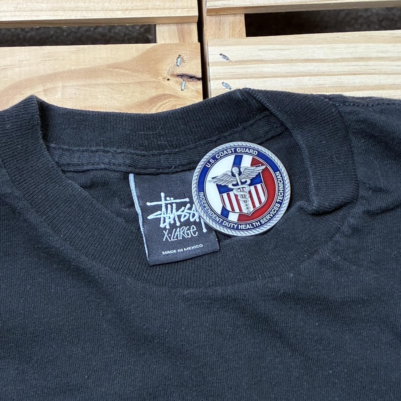 Stussy Vintage Stussy Skull & Crossbones Black Skate Tee Size XL Size US XL / EU 56 / 4 - 5 Thumbnail
