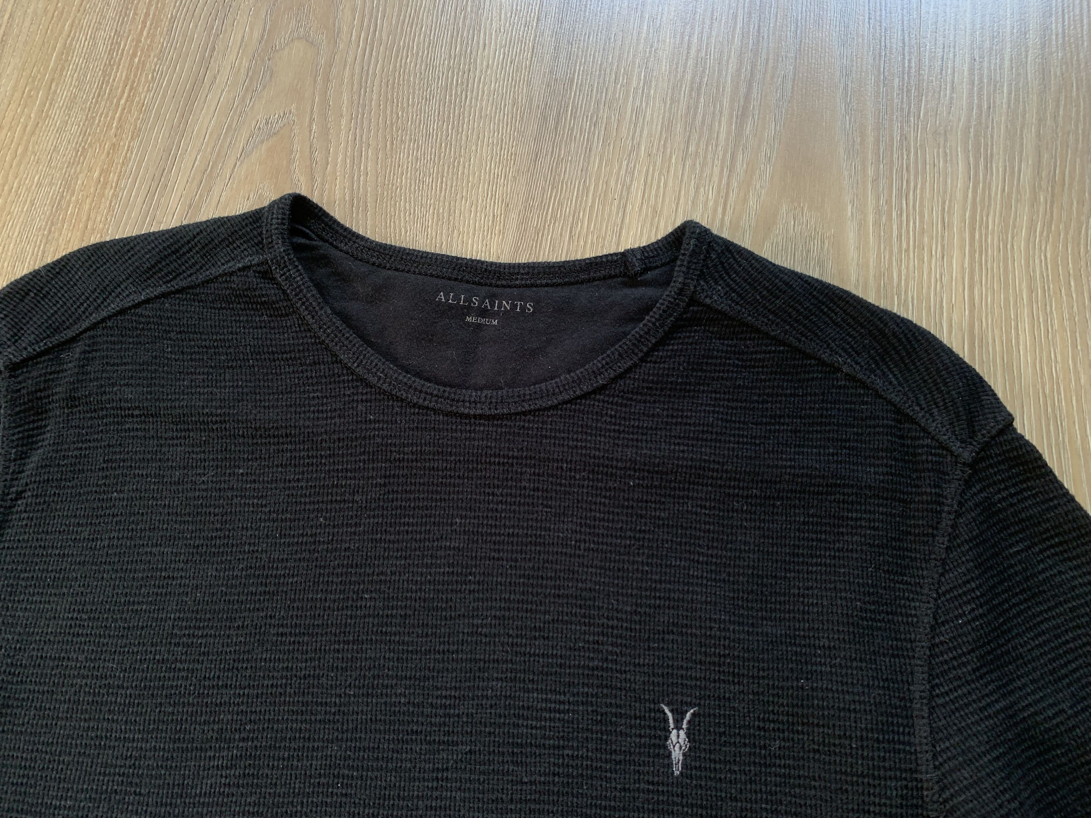 Allsaints AllSaints Clash LS Crew Black Pullover Jumper Size US M / EU 48-50 / 2 - 4 Thumbnail