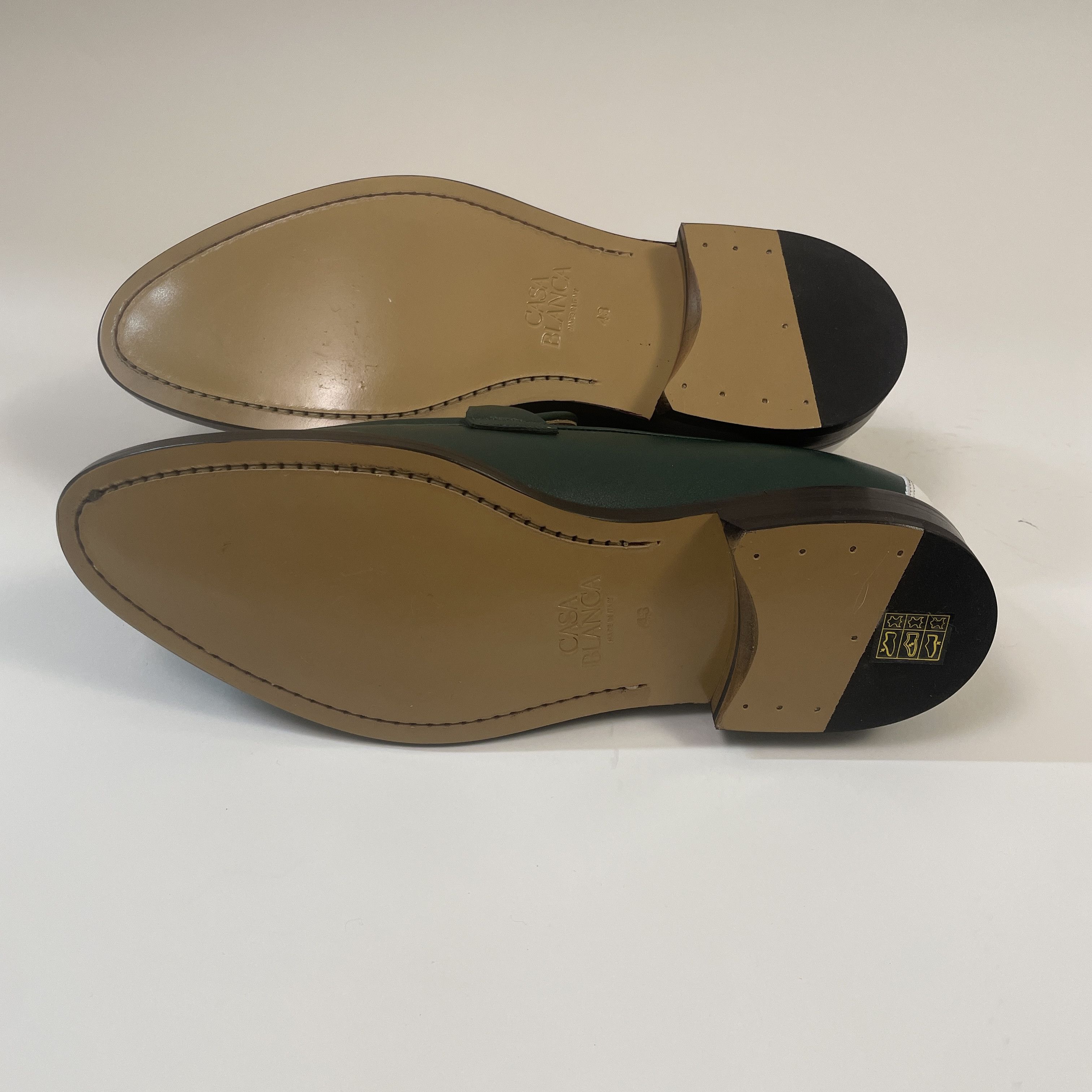 Casablanca Paris Green Leather Bamboo Memphis Loafer EU 43 US 11 BNIB Size US 10 / EU 43 - 3 Thumbnail
