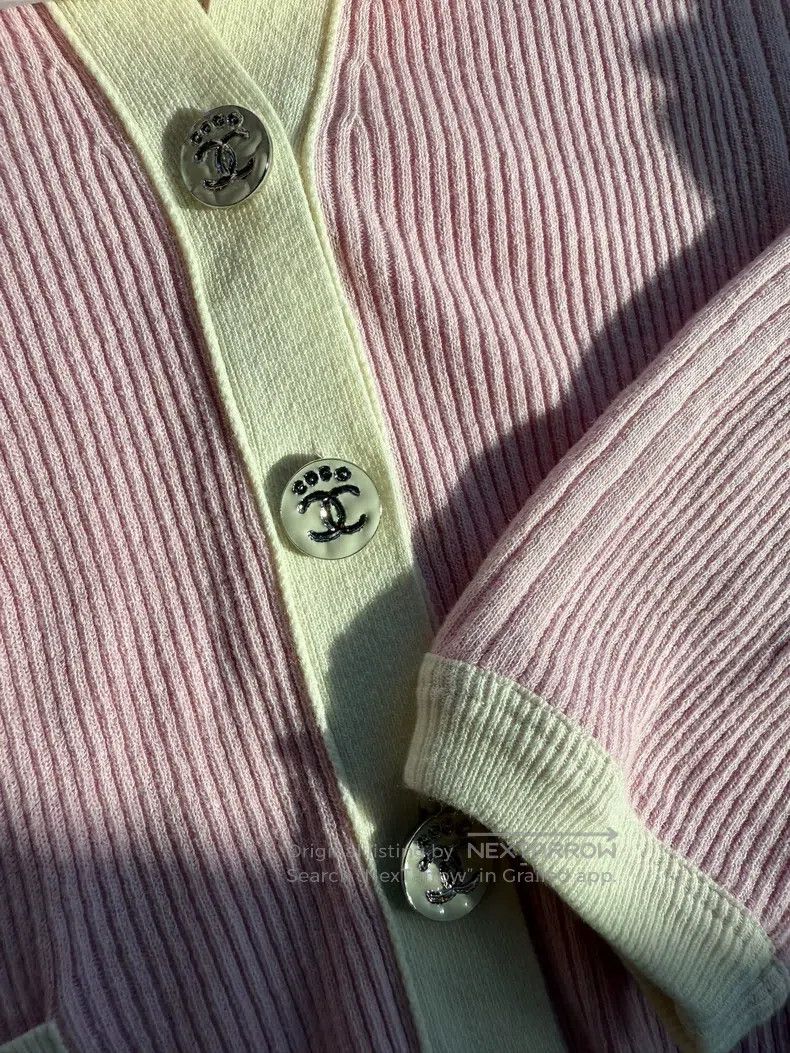 Chanel Chanel 25m beach pink cardigan coat Size XS / US 0-2 / IT 36-38 - 3 Thumbnail