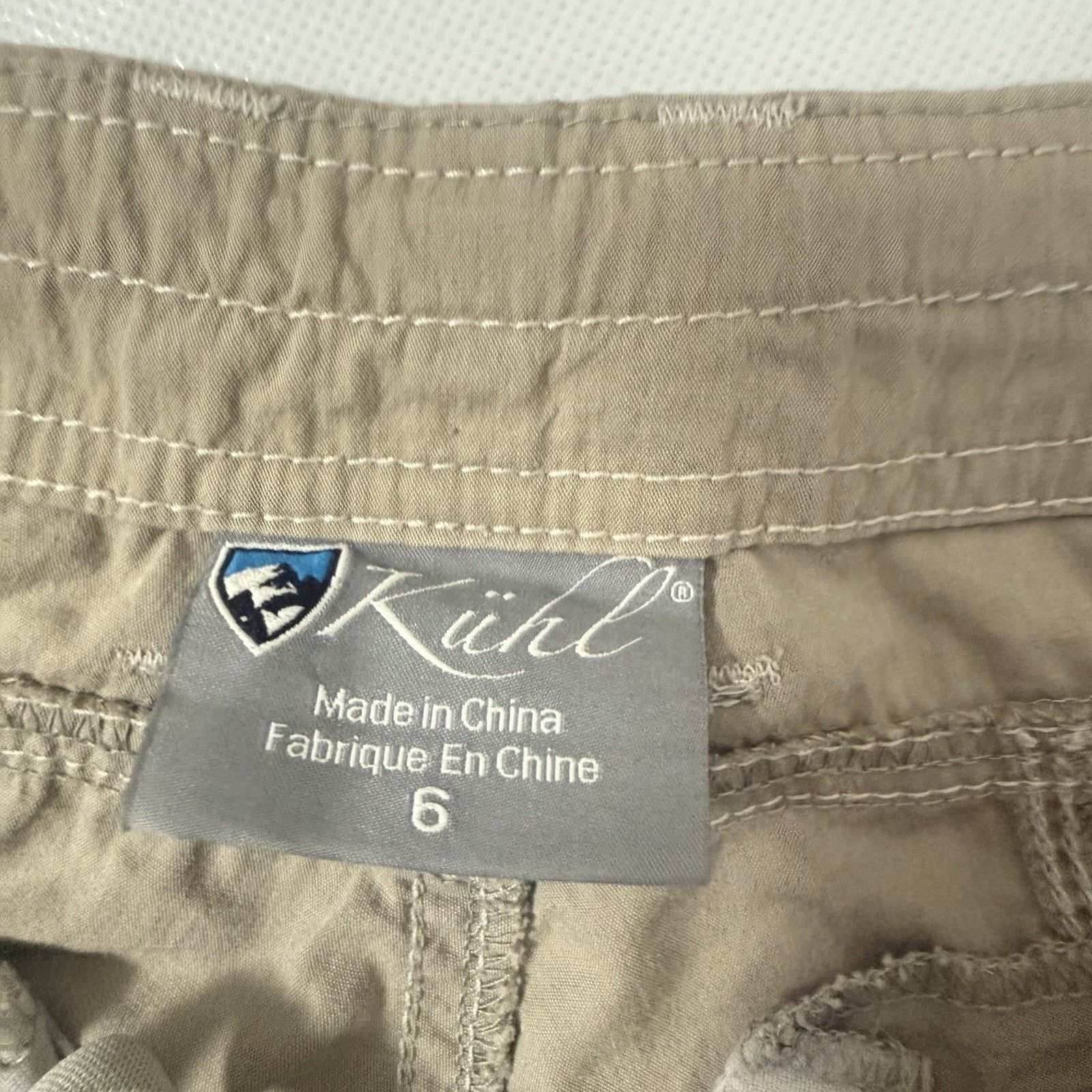 Kuhl Kuhl Kontra Shorts Khaki Capri Cargo Stretch Hiking Roll Up Size 28" / US 6 / IT 42 - 3 Thumbnail