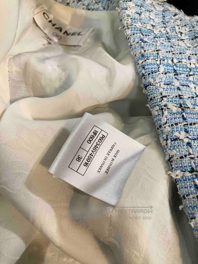 Chanel Chanel Cruise series blue and white glitter jacket Size XS / US 0-2 / IT 36-38 - 7 Thumbnail