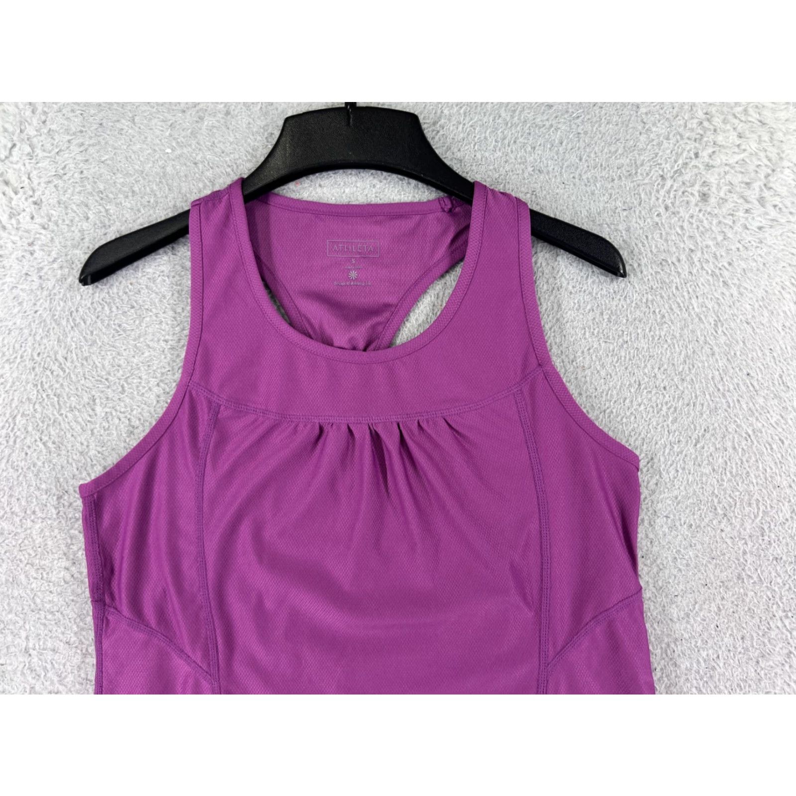 Athleta Athleta Shirt Womens Small Purple Tank Zipper Pocket Polyester Blend Stretch Size S / US 4 / IT 40 - 7 Thumbnail