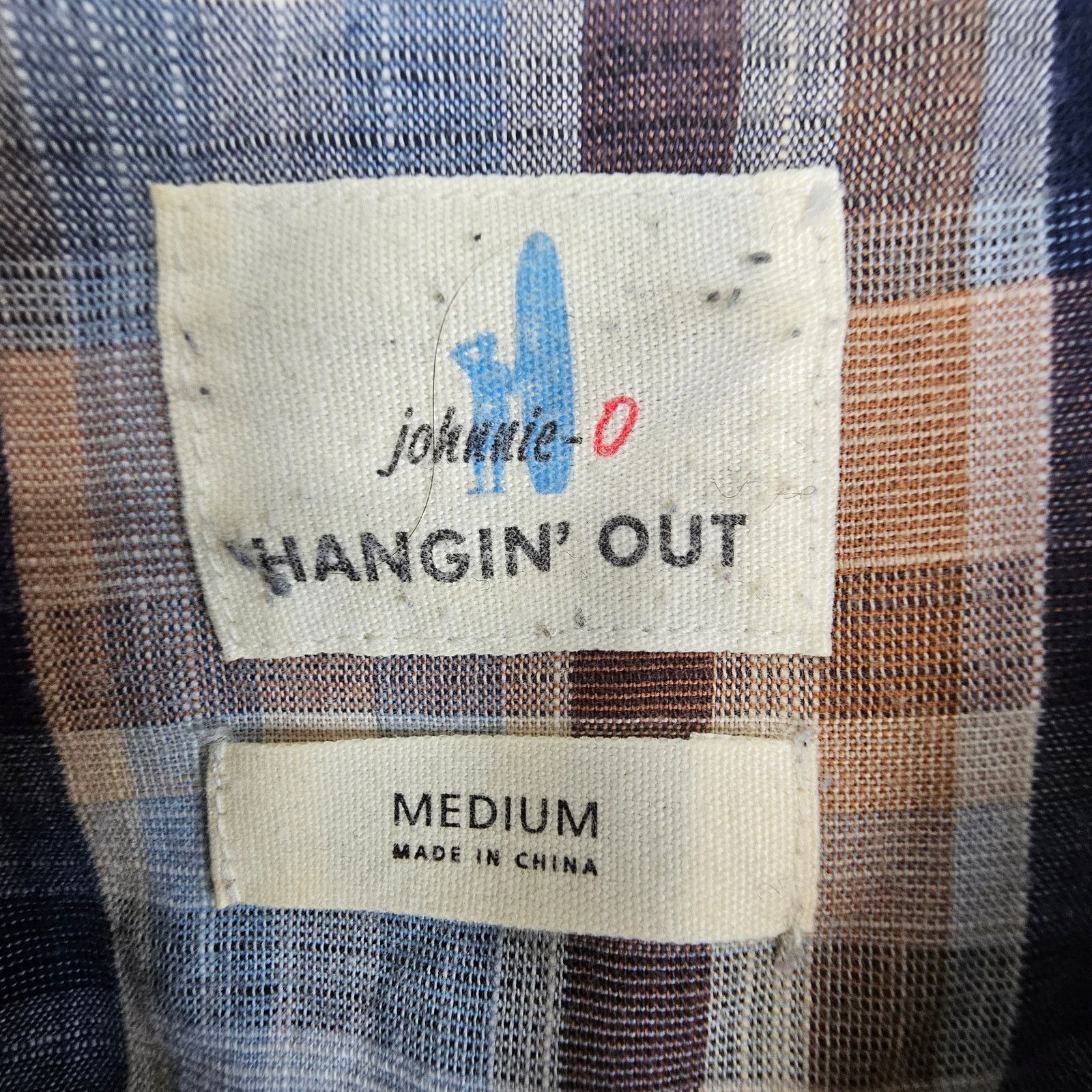 johnnie-O Johnnie-O Hanging Out Mens Plaid Shirt Size M Preppy Coastal Size US M / EU 48-50 / 2 - 6 Thumbnail