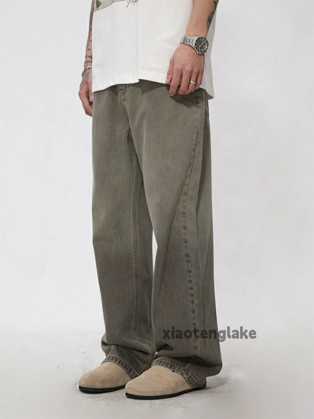 Jean × Vintage washed faded cleanfit yuppie y2k loose baggy jeans Size US 32 / EU 48 - 4 Thumbnail