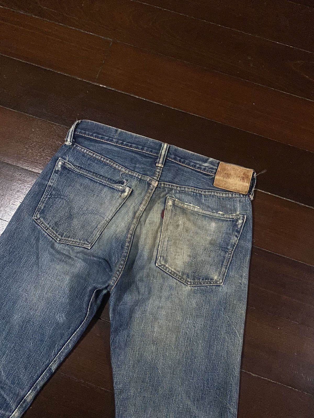 Full Count & Co. FIRE 🔥 FULL COUNT RUSTY DISTRESSED NICE FADED Size US 33 - 19 Thumbnail