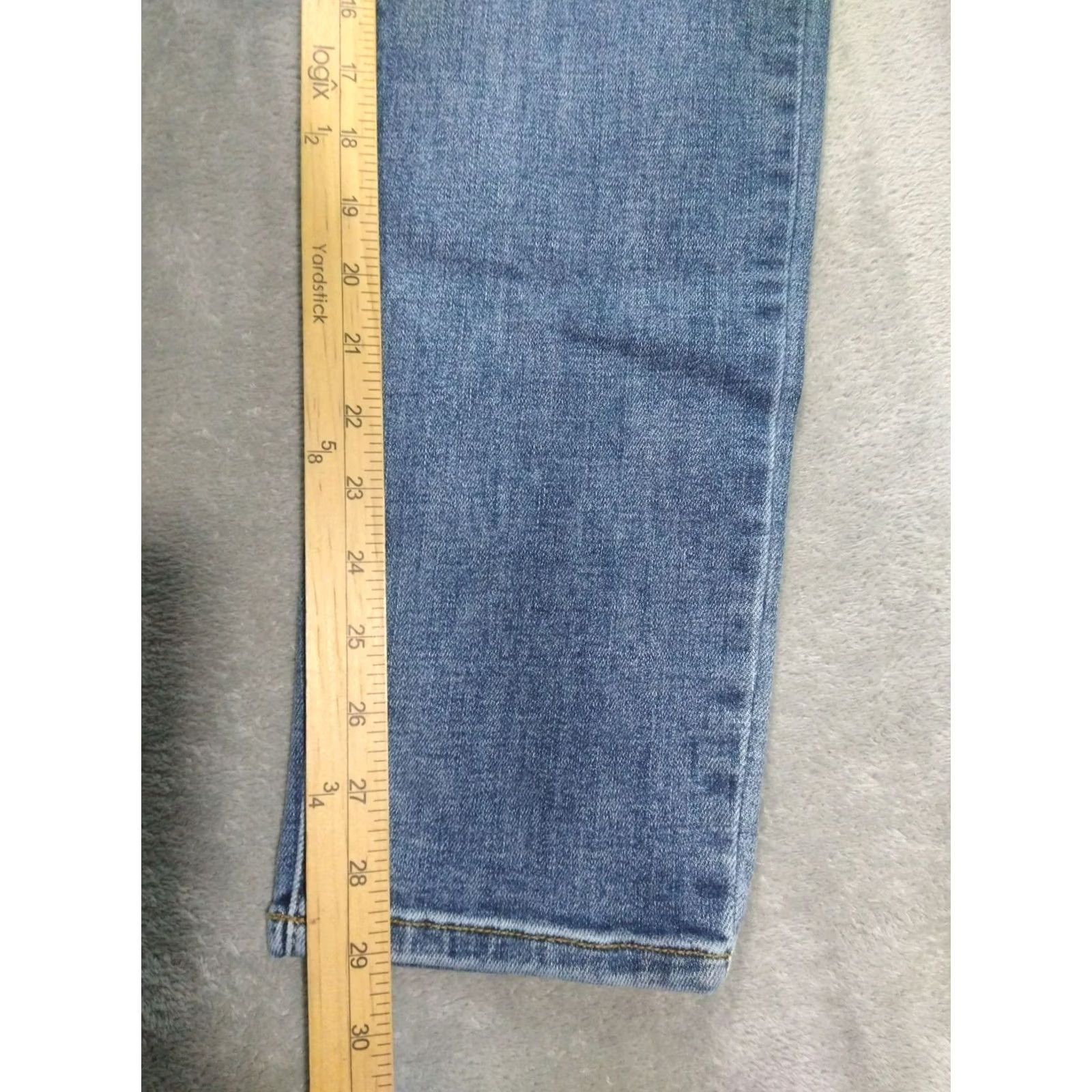 Denime Judy Blue Jeans Womens 3/26 Denim Slim Fit Ankle Mid Rise Medium Wash Stretch Size 26" / US 2 / IT 38 - 5 Thumbnail