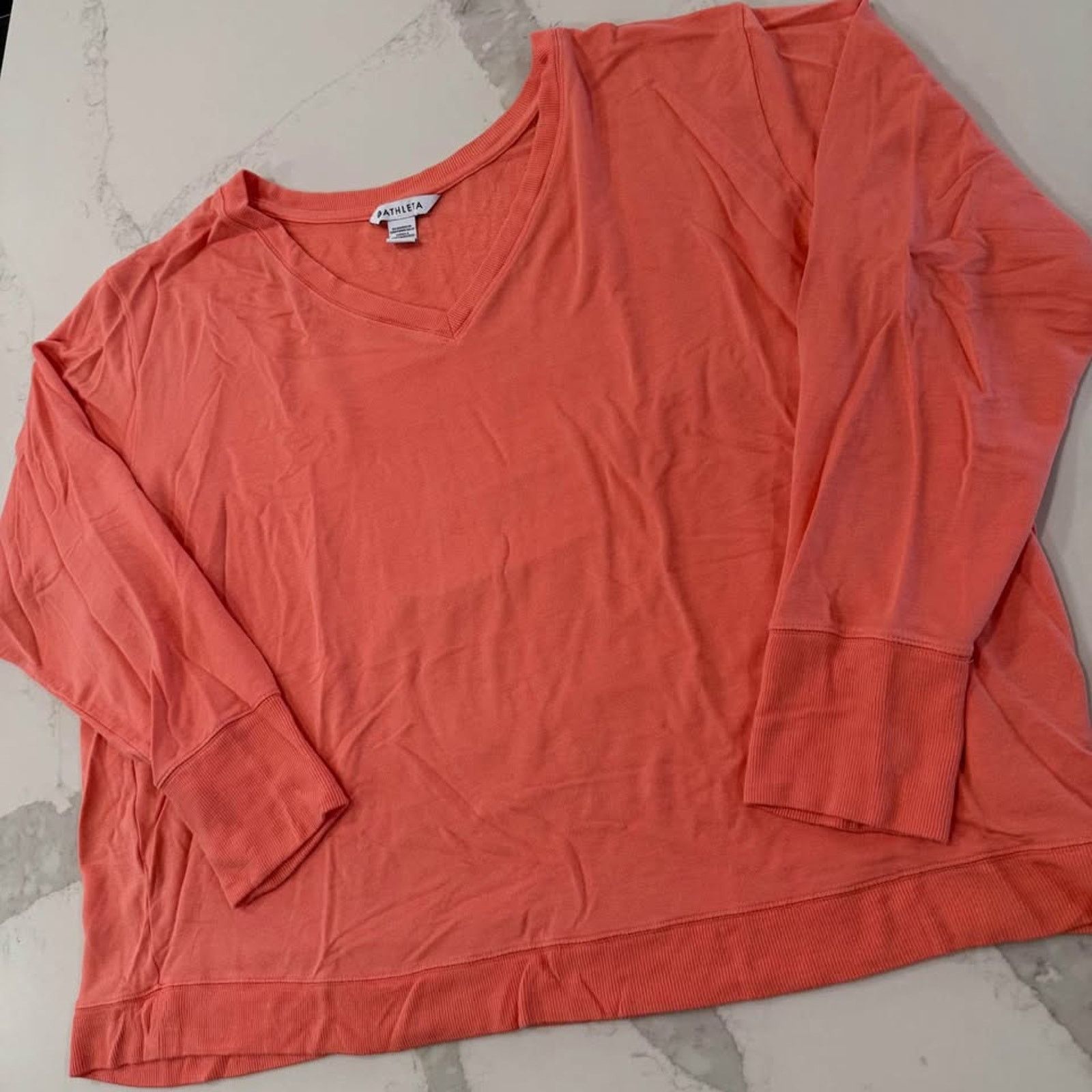 Athleta Athleta Sunrise V-Neck Lightweight Sweatshirt Women’s 3X Size 3XL / US 20-22 - 2 Thumbnail