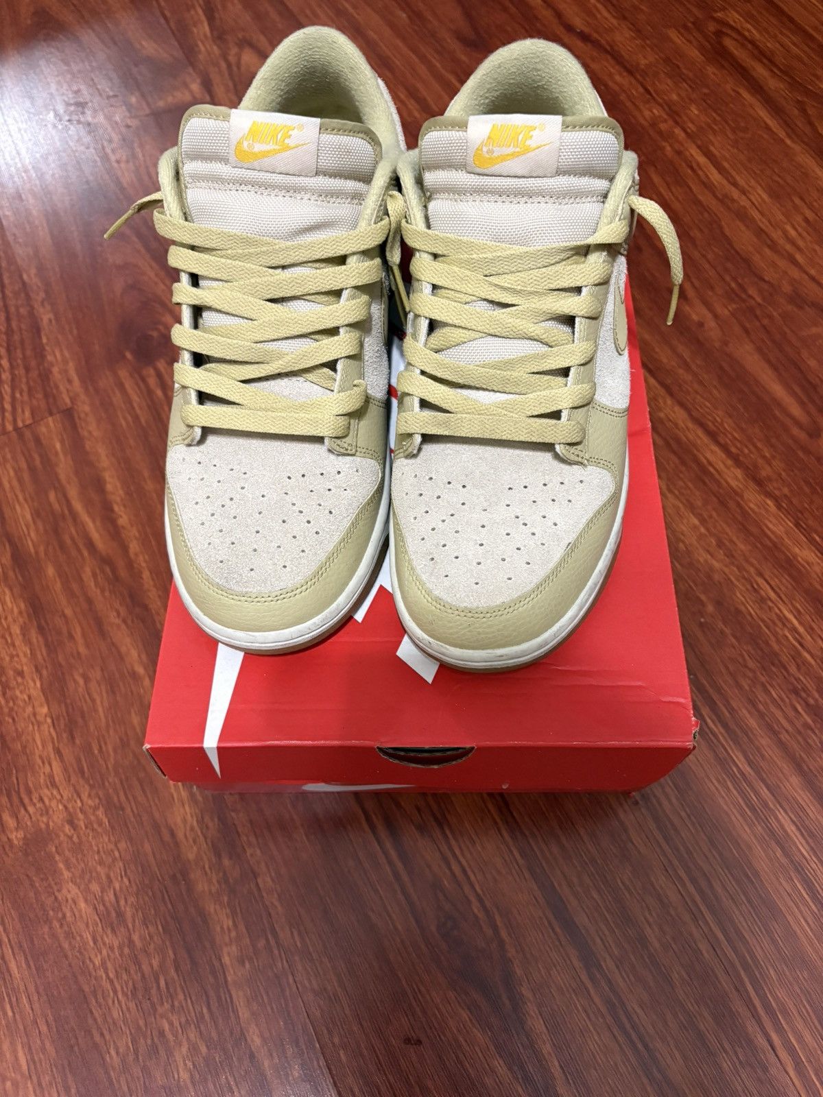 Nike Nike Dunk Low Khaki Suede Gum Size US 11 / EU 44 - 1 Thumbnail