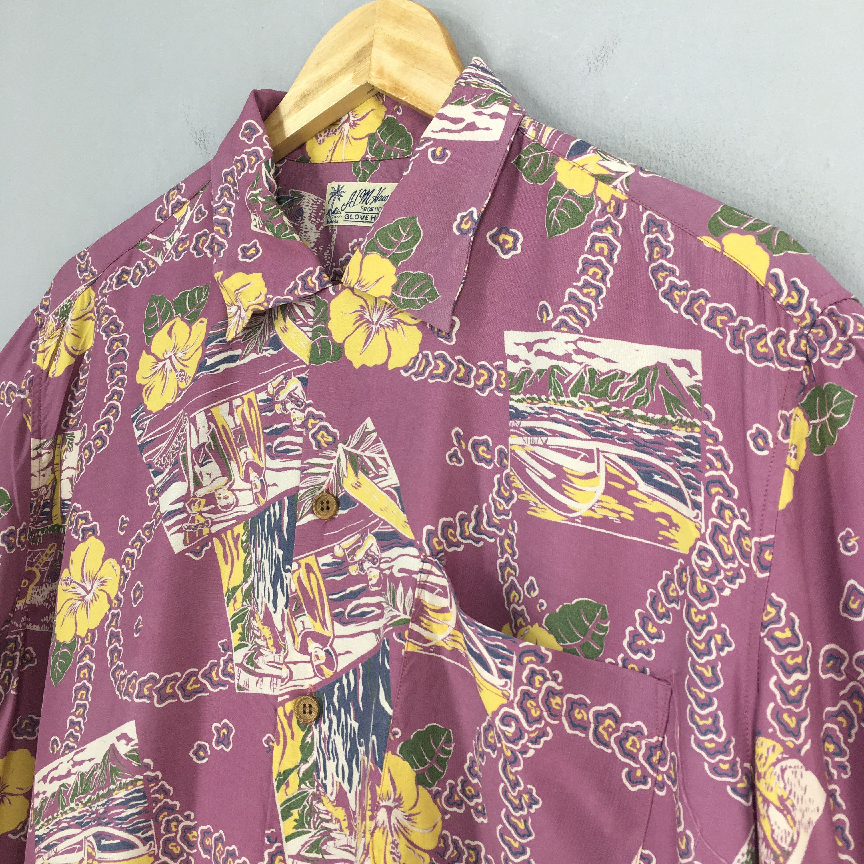 Life's a Beach Vintage Glove House Hawaiian Hibiscus Shirt Medium Size US M / EU 48-50 / 2 - 3 Thumbnail