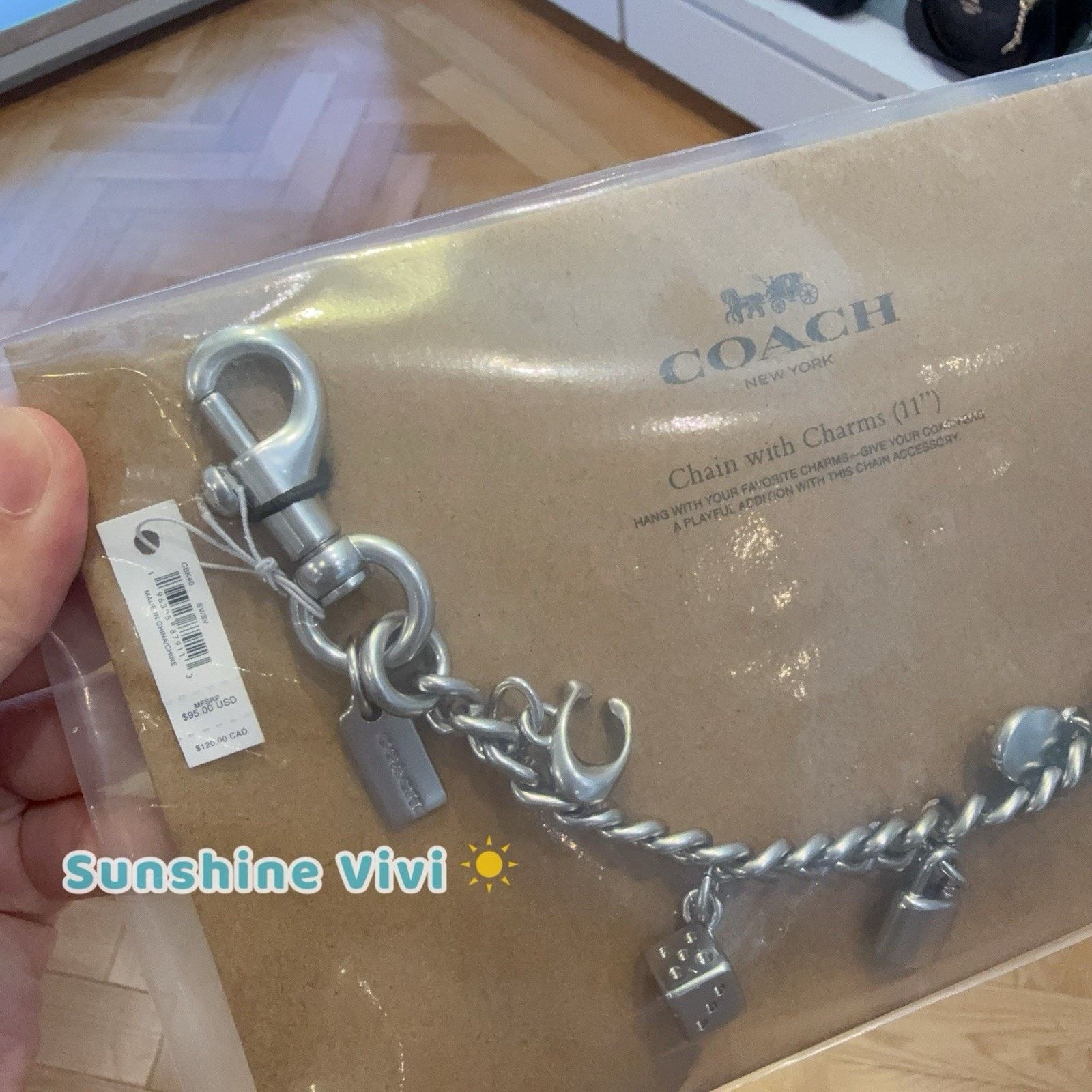 Coach NWT Bundle Coach Swagger Chain CBK40 CCD69 Station Tote Bag Size ONE SIZE - 8 Thumbnail