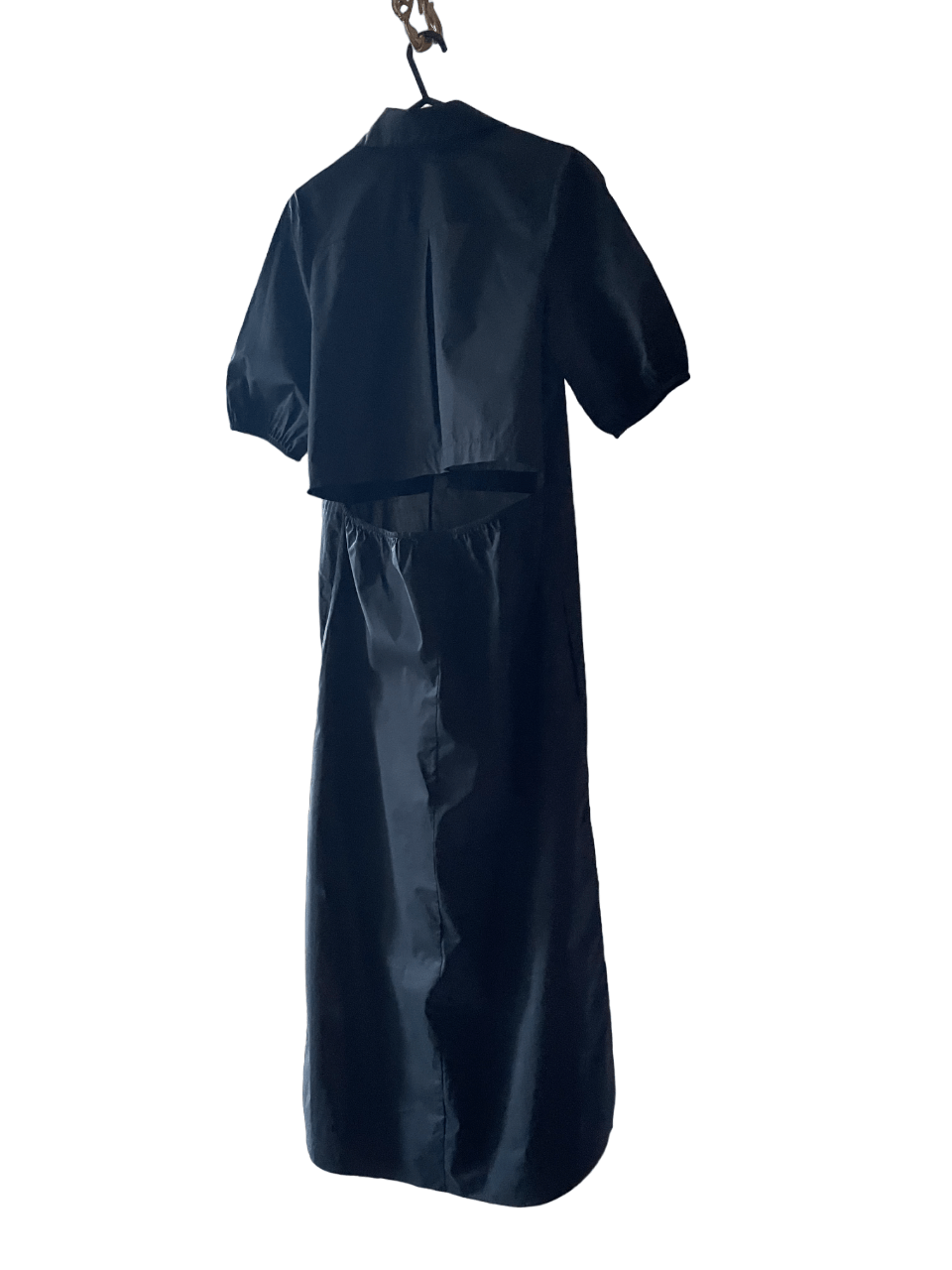 Patrizia Pepe Patrizia Peppe black poplin shirt dress Size S / US 4 / IT 40 - 2 Thumbnail