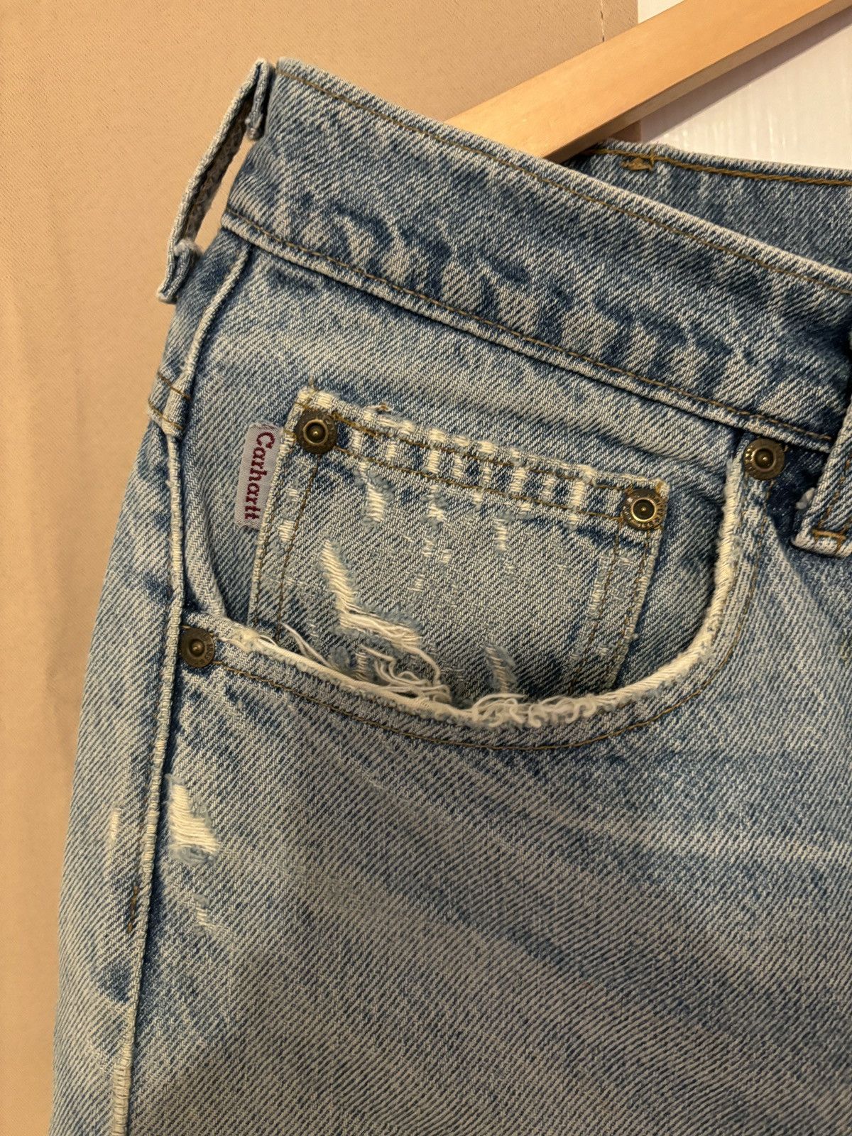 Carhartt × Vintage Vintage Distressed Baggy Carhartt Jeans Size US 32 / EU 48 - 8 Thumbnail